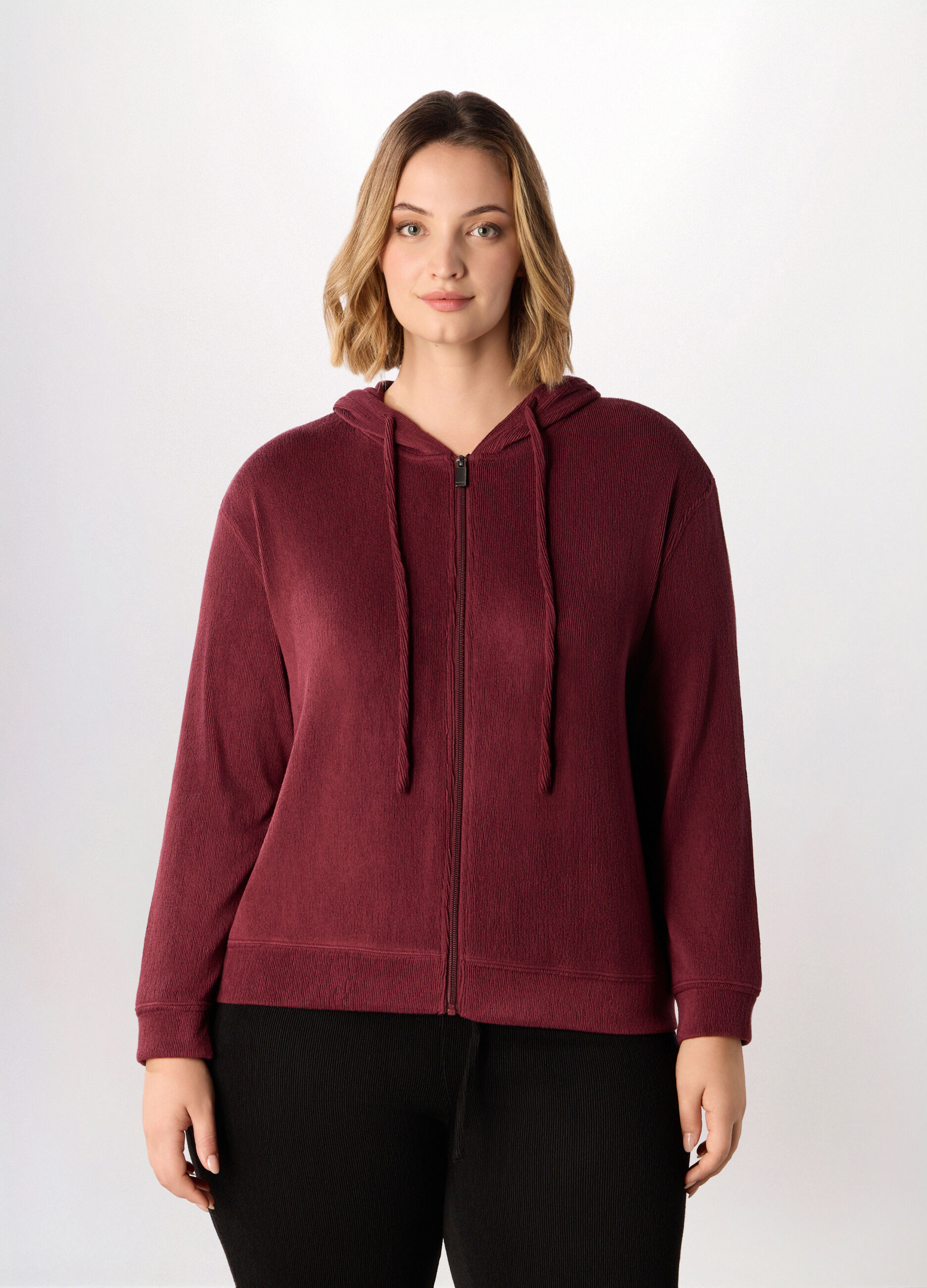 Felpa in poli viscosa donna curvy_0