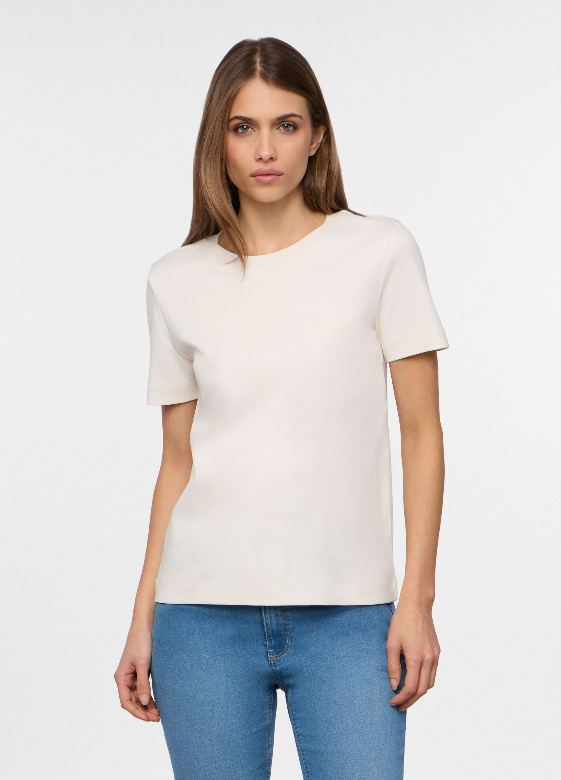 T-shirt girocollo donna_0