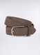 Cintura in suede con fibbia ovale uomo_0