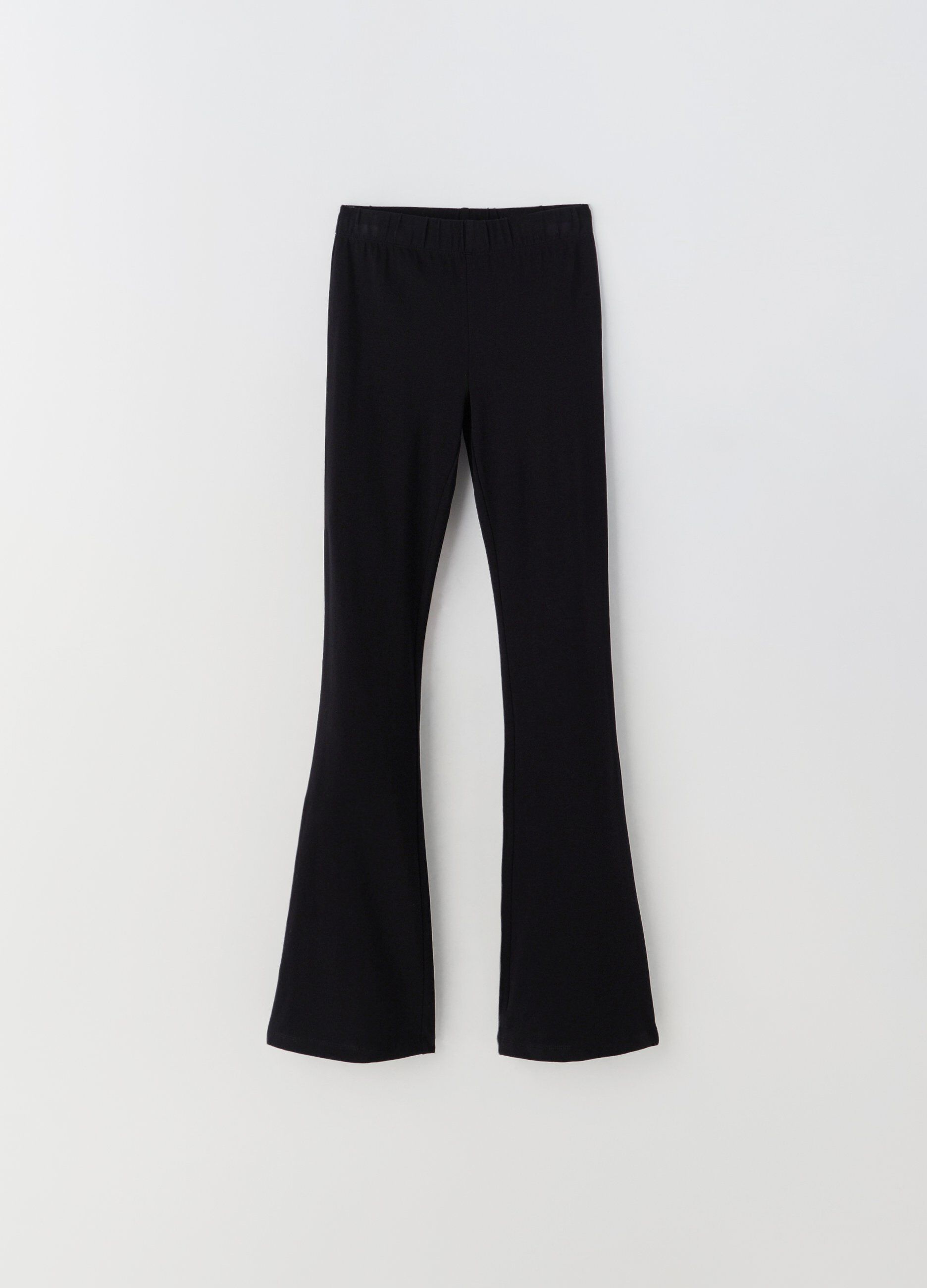 Leggings in cotone stretch flare fit ragazza_0