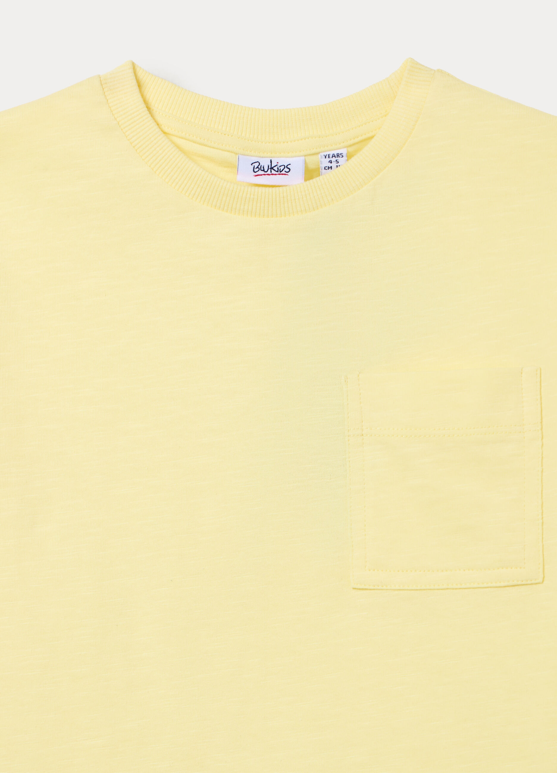 T-shirt girocollo in jersey slub bambino_2