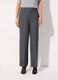 Pantalone dritto in misto lana stretch donna_1