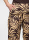 Pantaloni fit straight misto lino donna_2