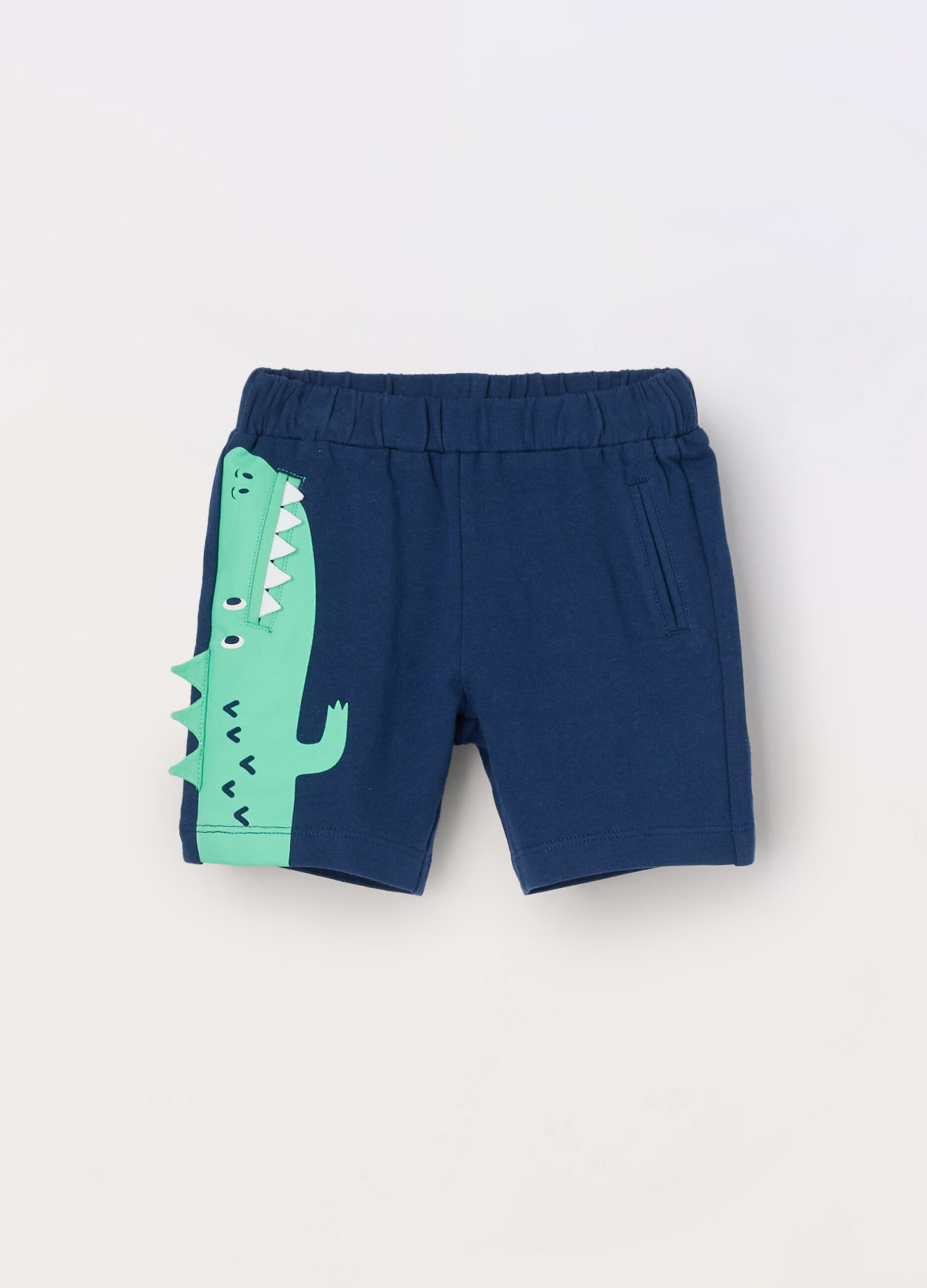 Shorts in french terry di puro cotone neonato_0