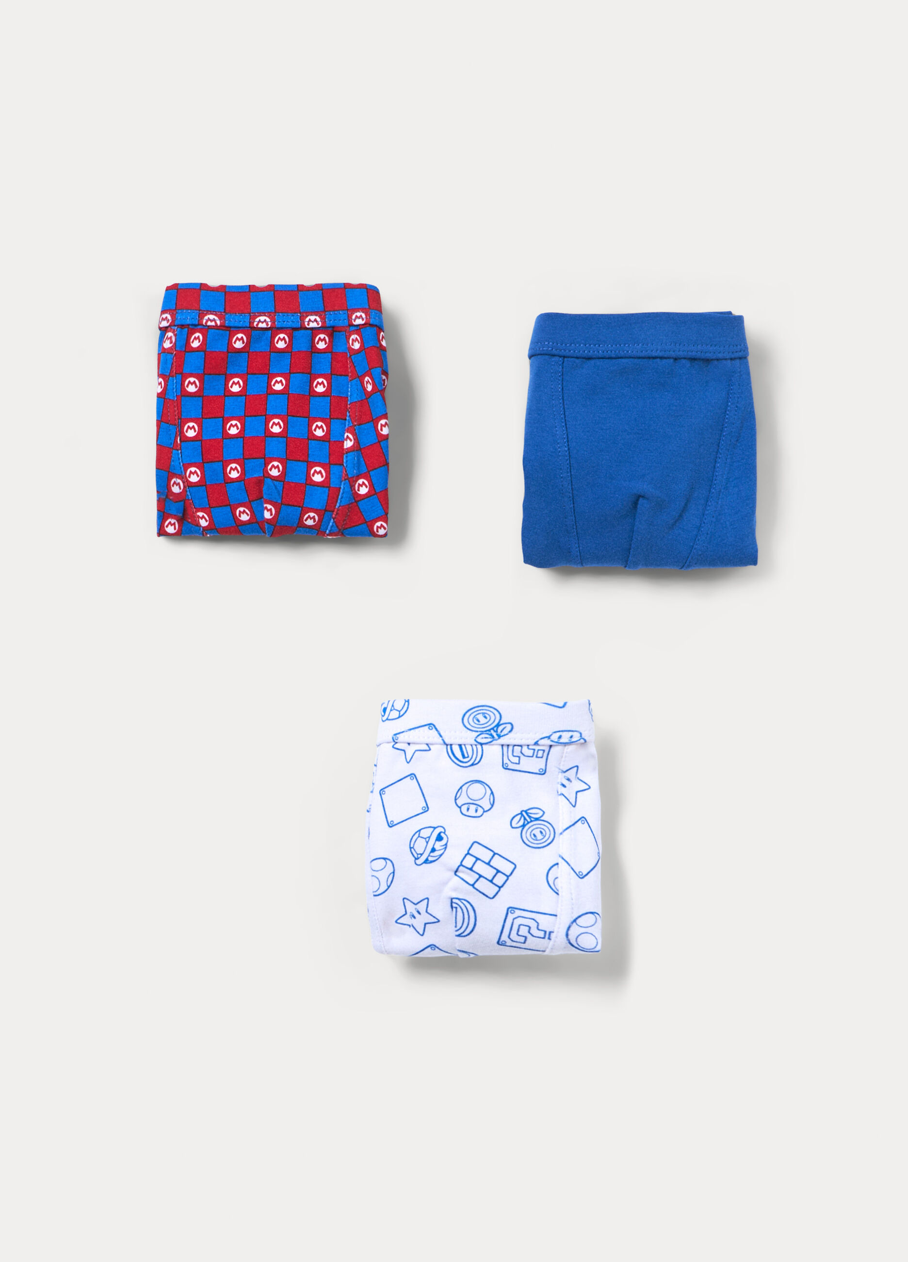 Pack 3 boxer Super Mario in jersey di cotone stretch bambino_0