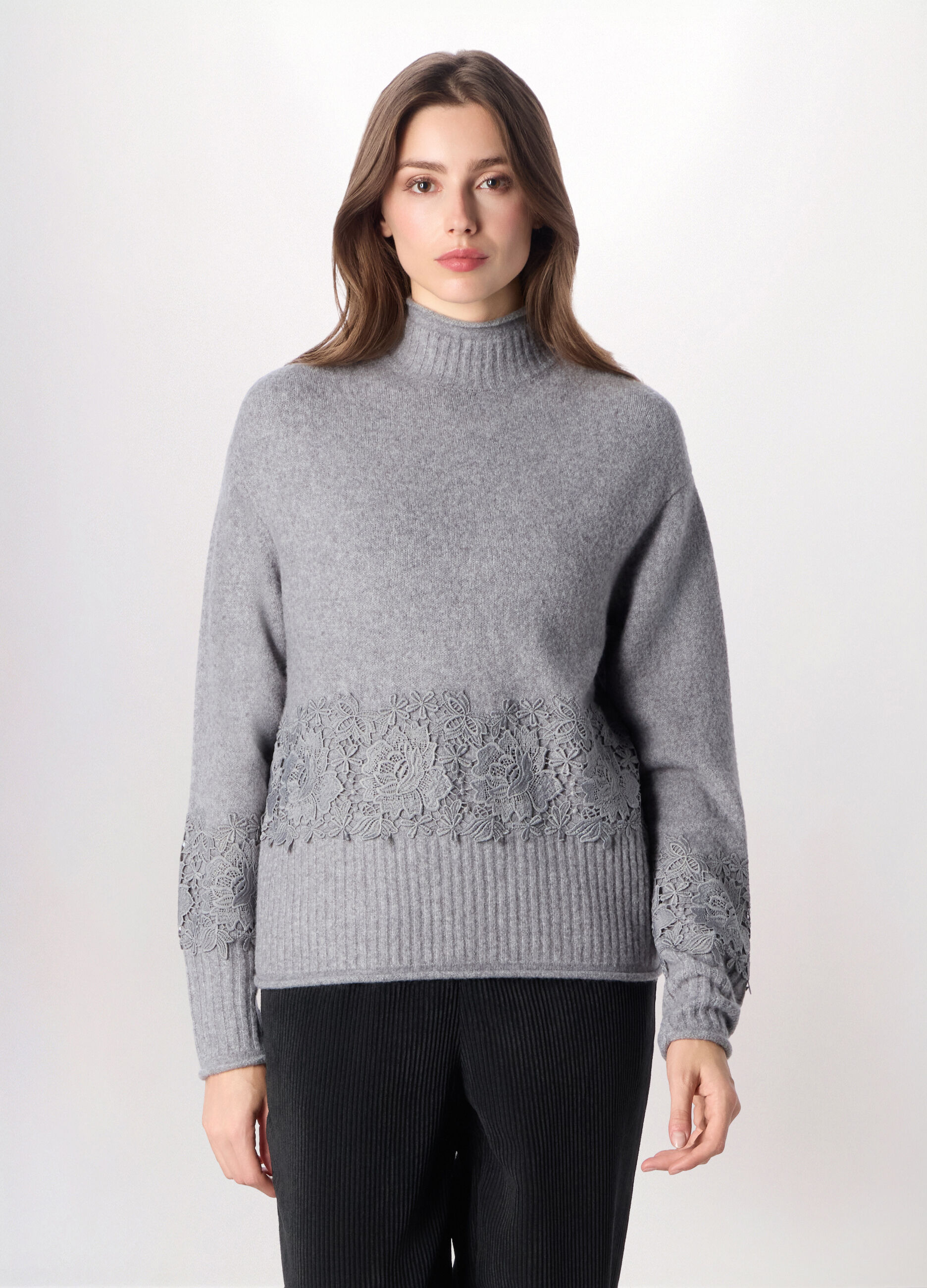 Pullover tricot misto lana donna_0