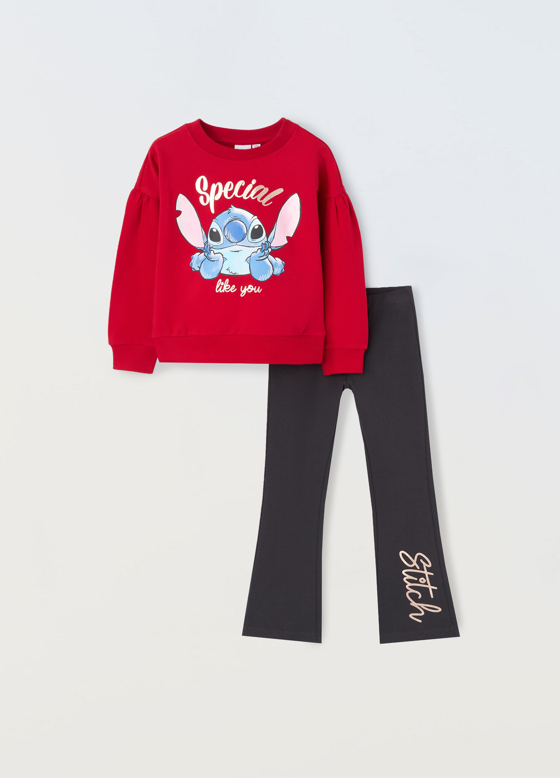 Jogging set in cotone stretch bambina_0