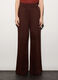 Pantaloni palazzo regular fit in puro cotone donna_1