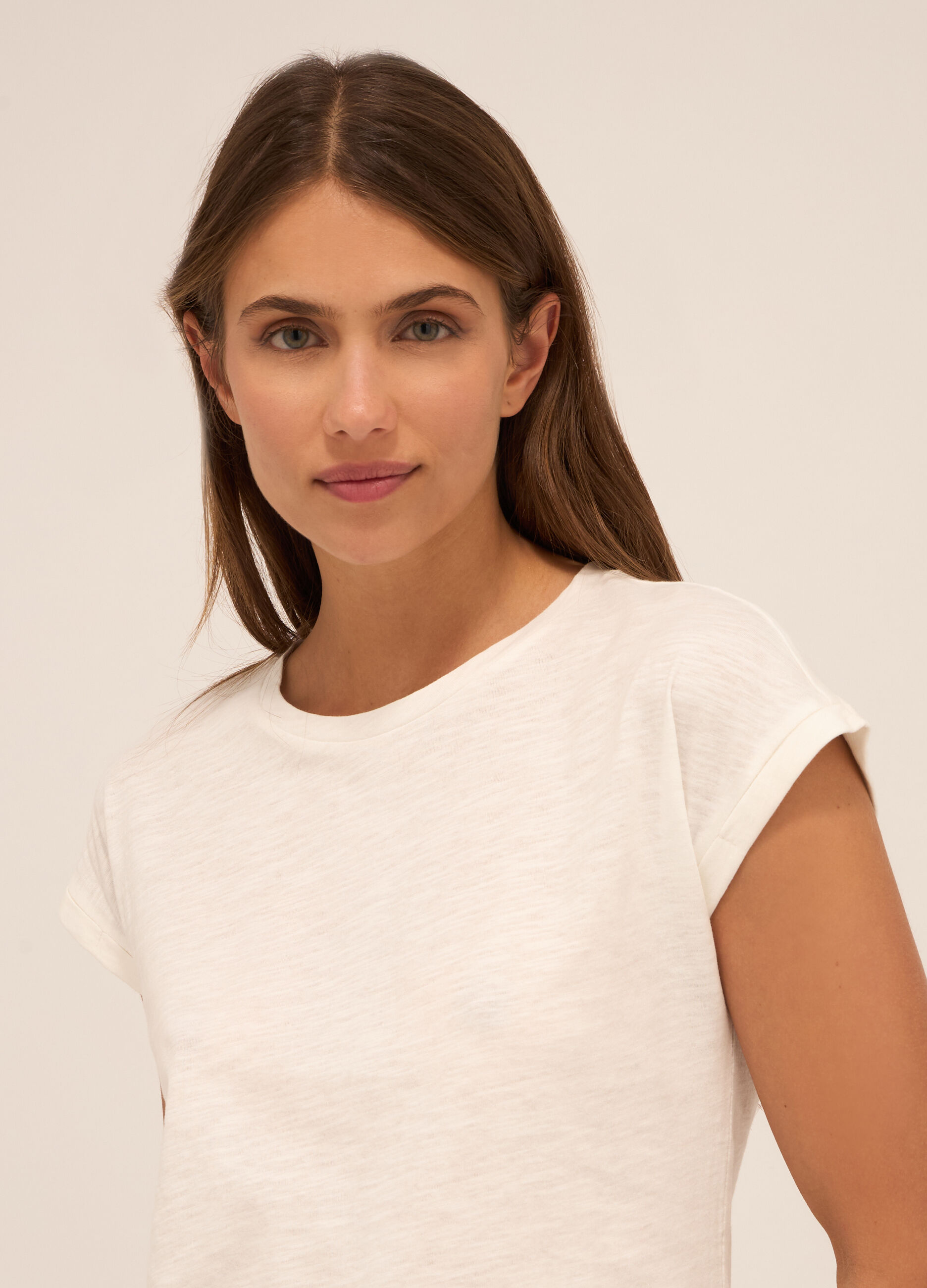 T-shirt in puro cotone donna_2