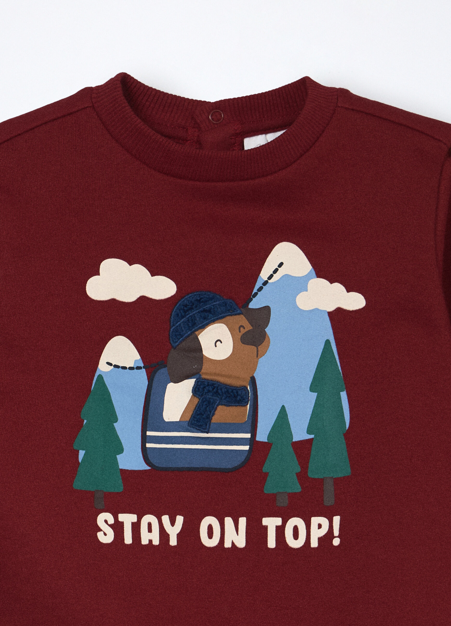 Jogging set in puro cotone fleece neonato_2