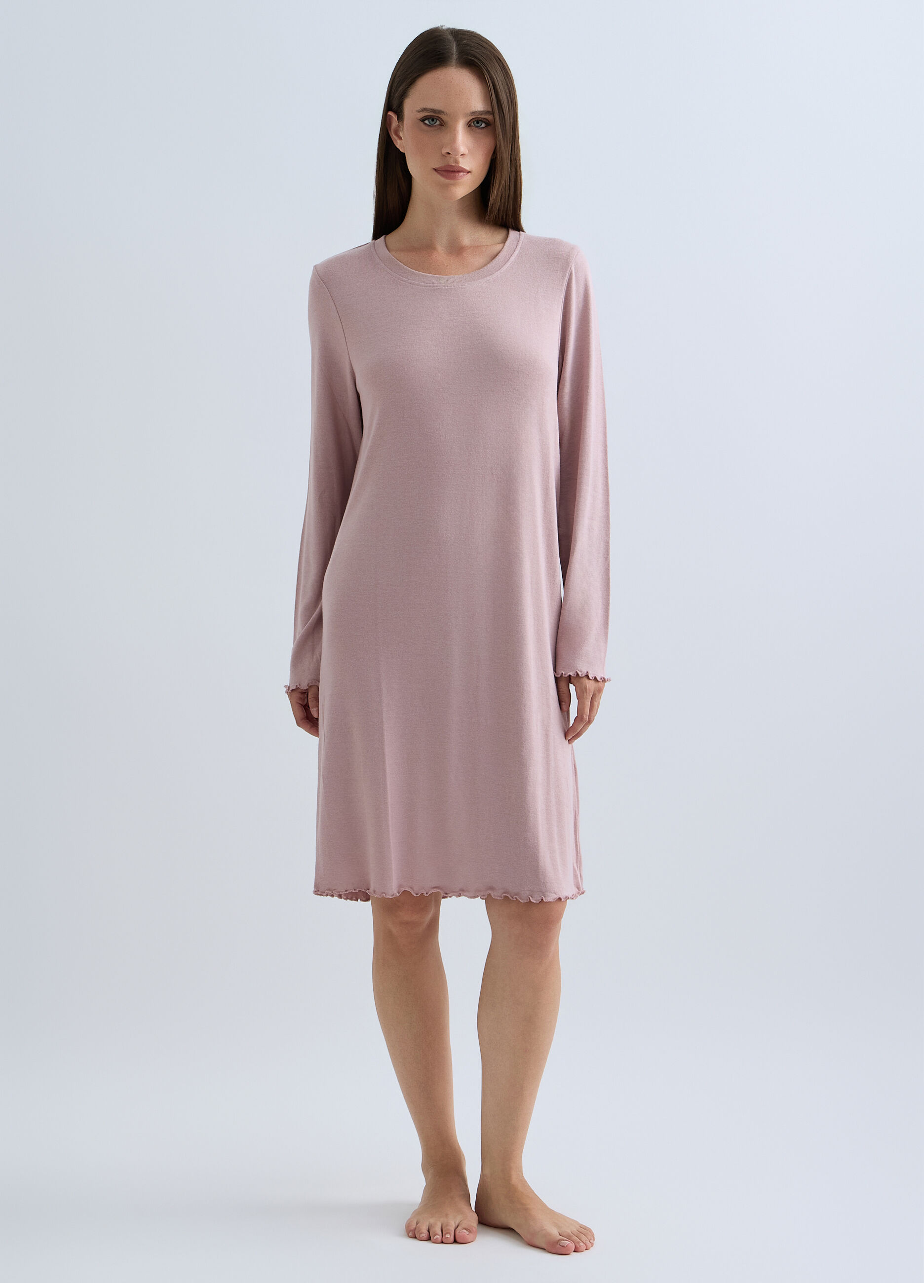 Camicia da notte velour donna_0