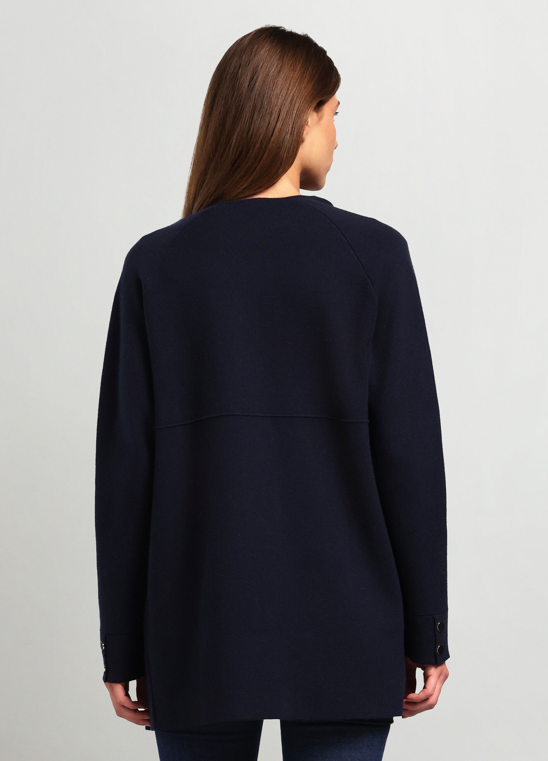 Cappotto tricot misto viscosa donna_1