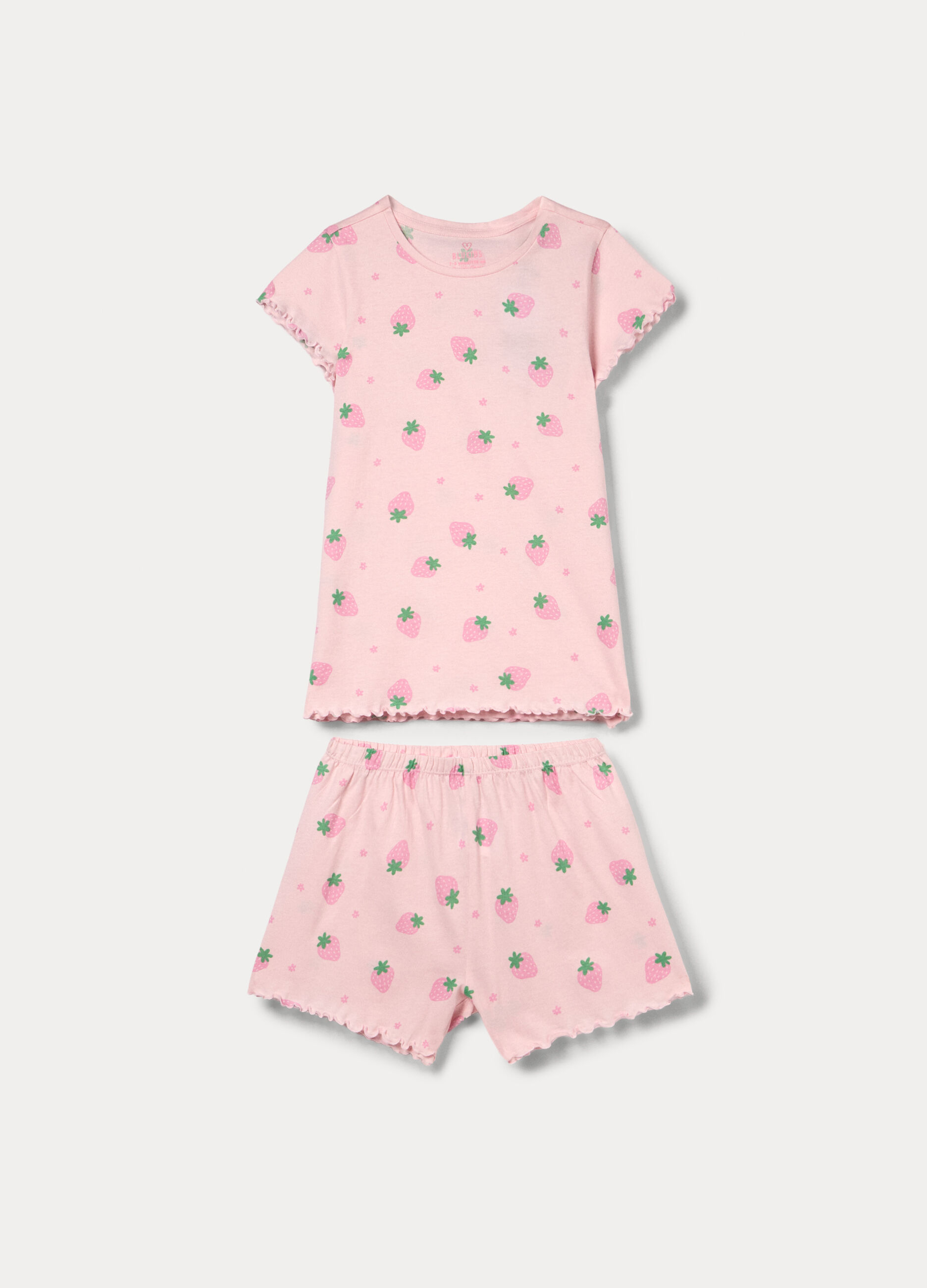 Set pigiama corto in jersey di puro cotone _0