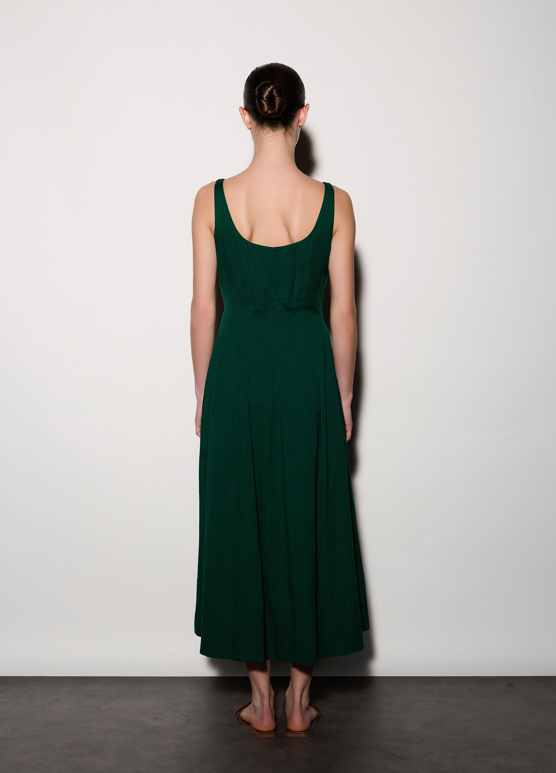 Abito lungo misto lino donna_2