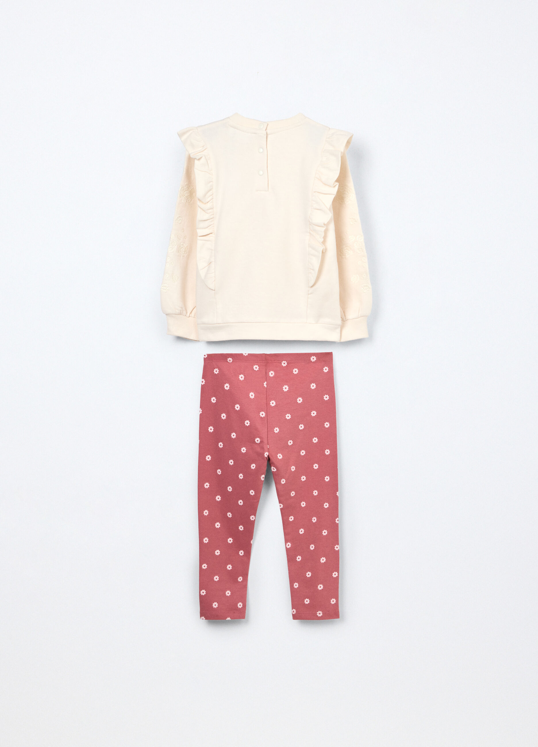 Jogging set in french terry misto cotone neonata_1