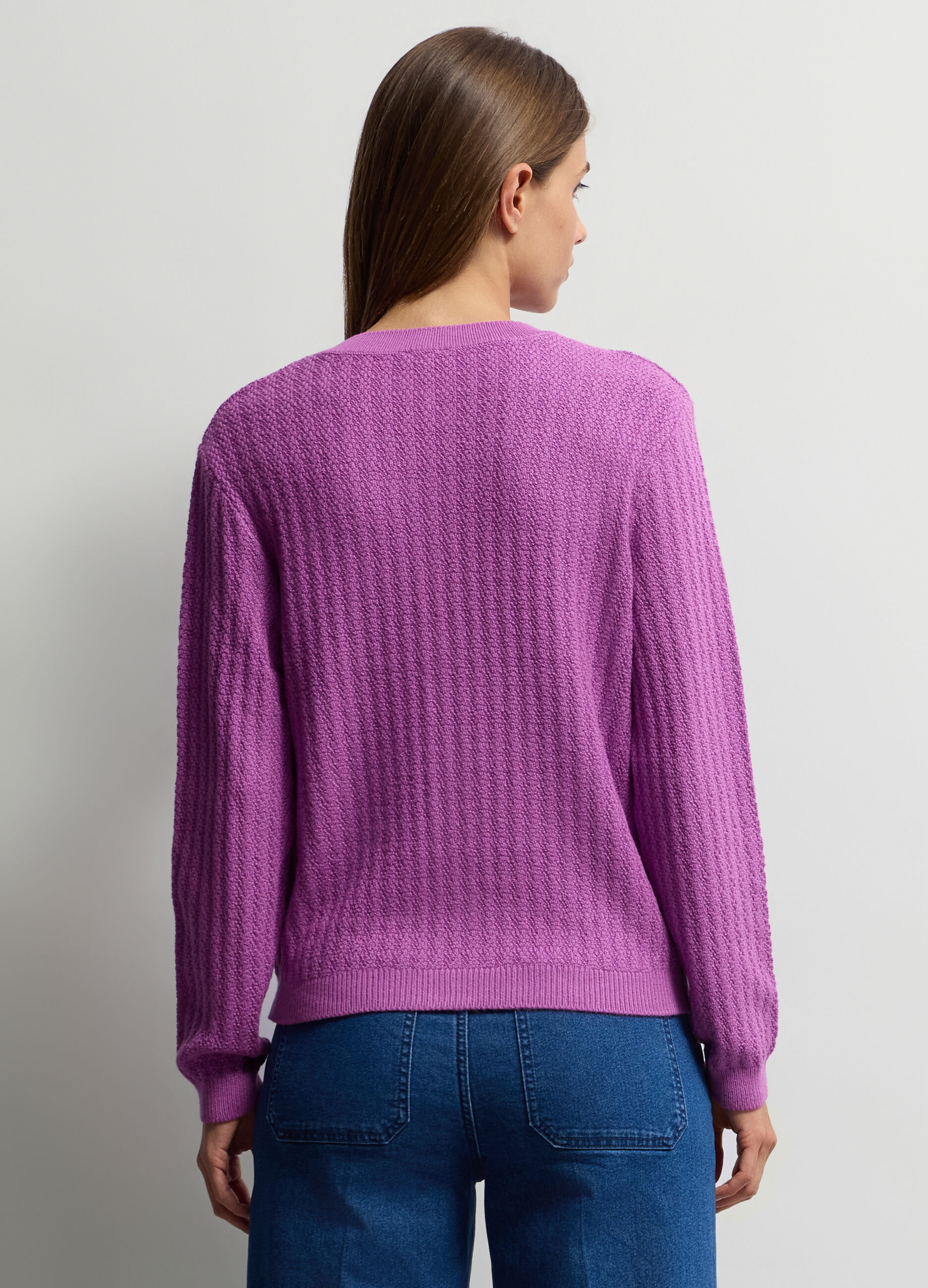 Cardigan girocollo operato donna_1