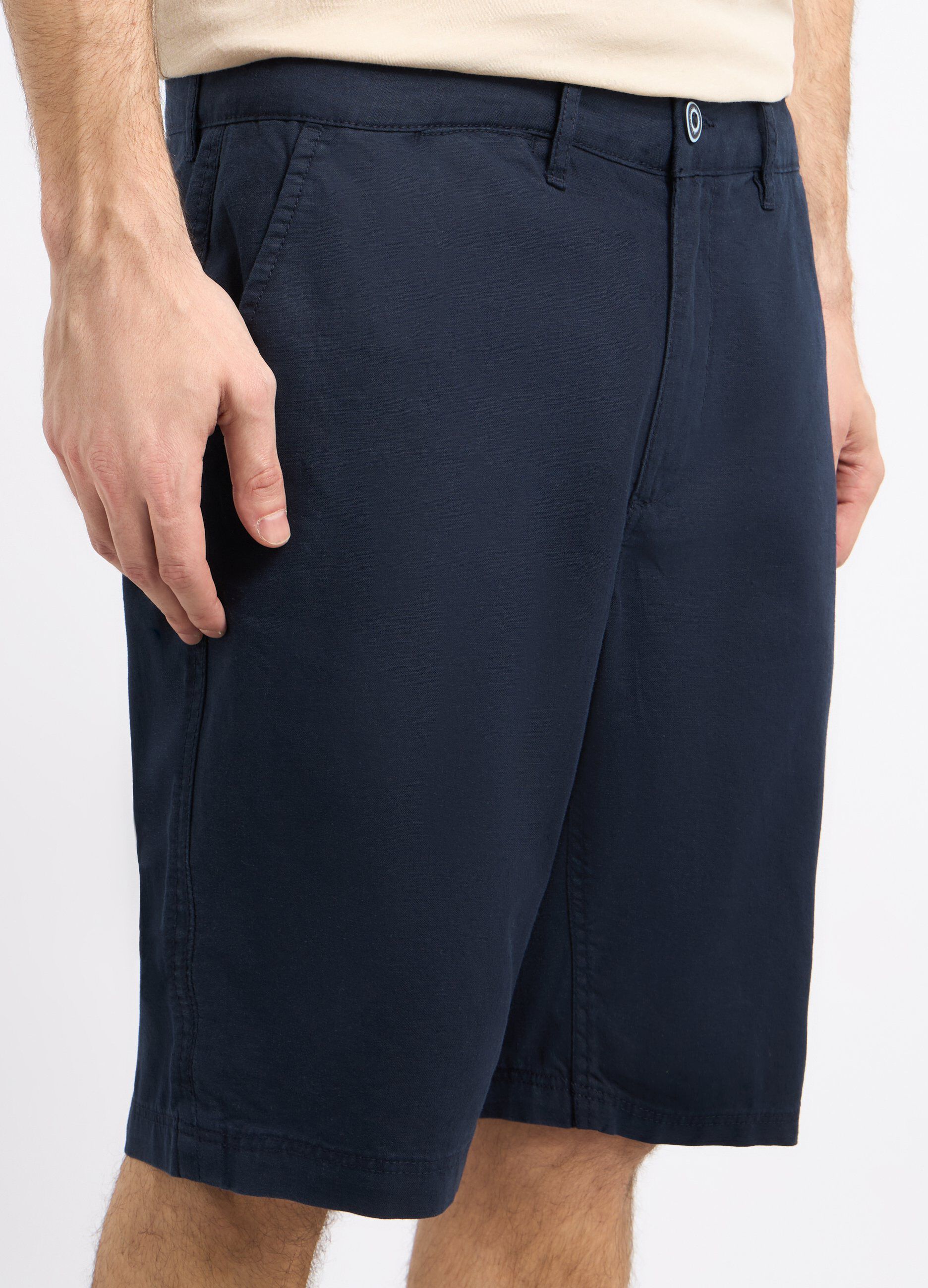 Bermuda in misto lino uomo_2