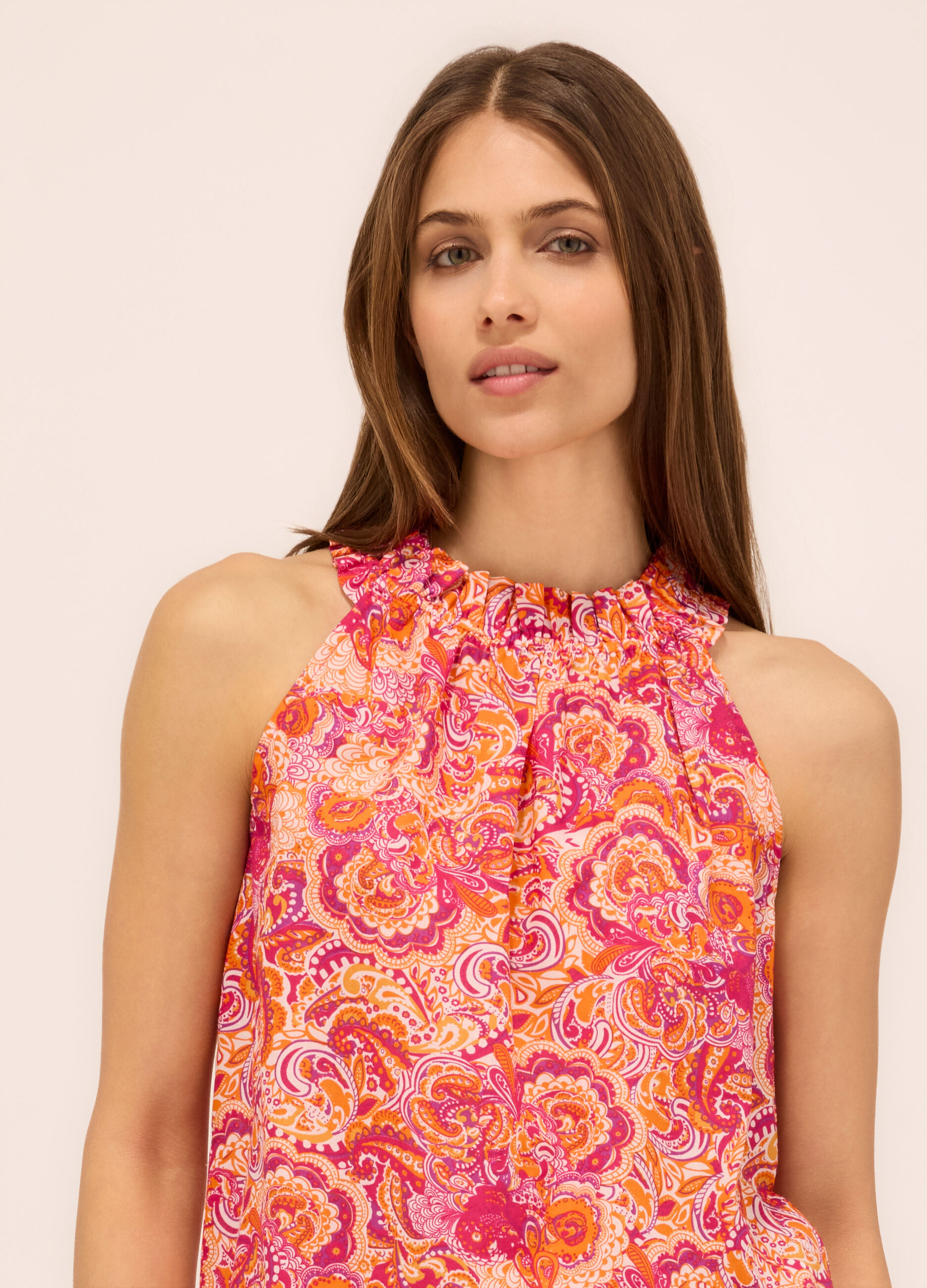 Blusa smanicata multicolor donna_2