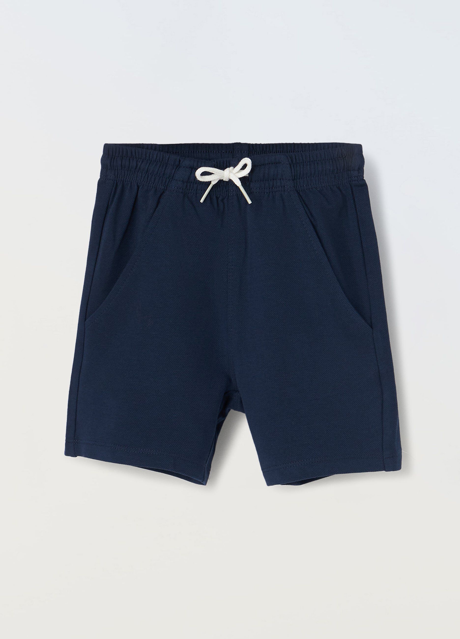 Bermuda in cotone stretch neonato_0