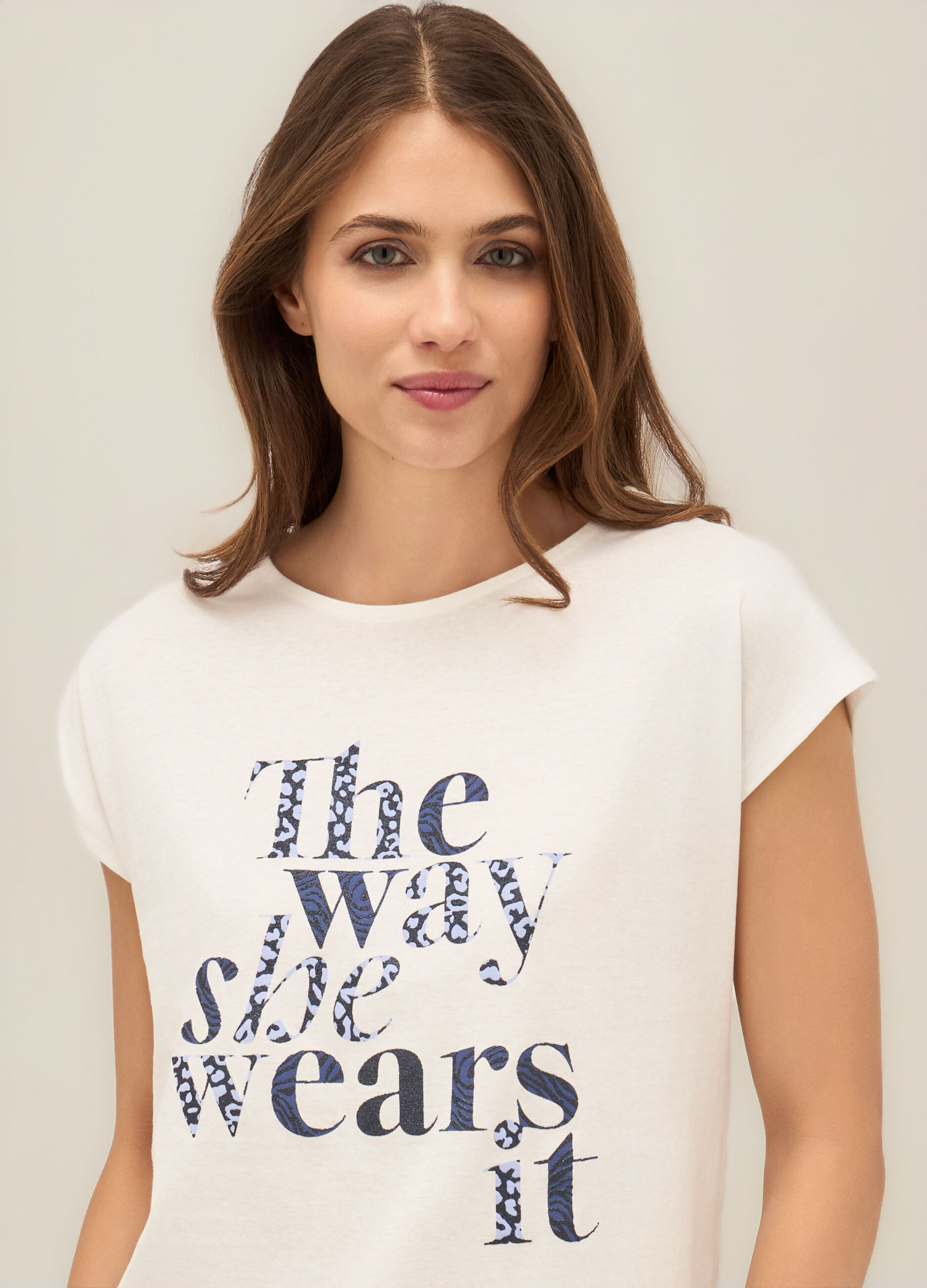 T-shirt in puro cotone donna_2