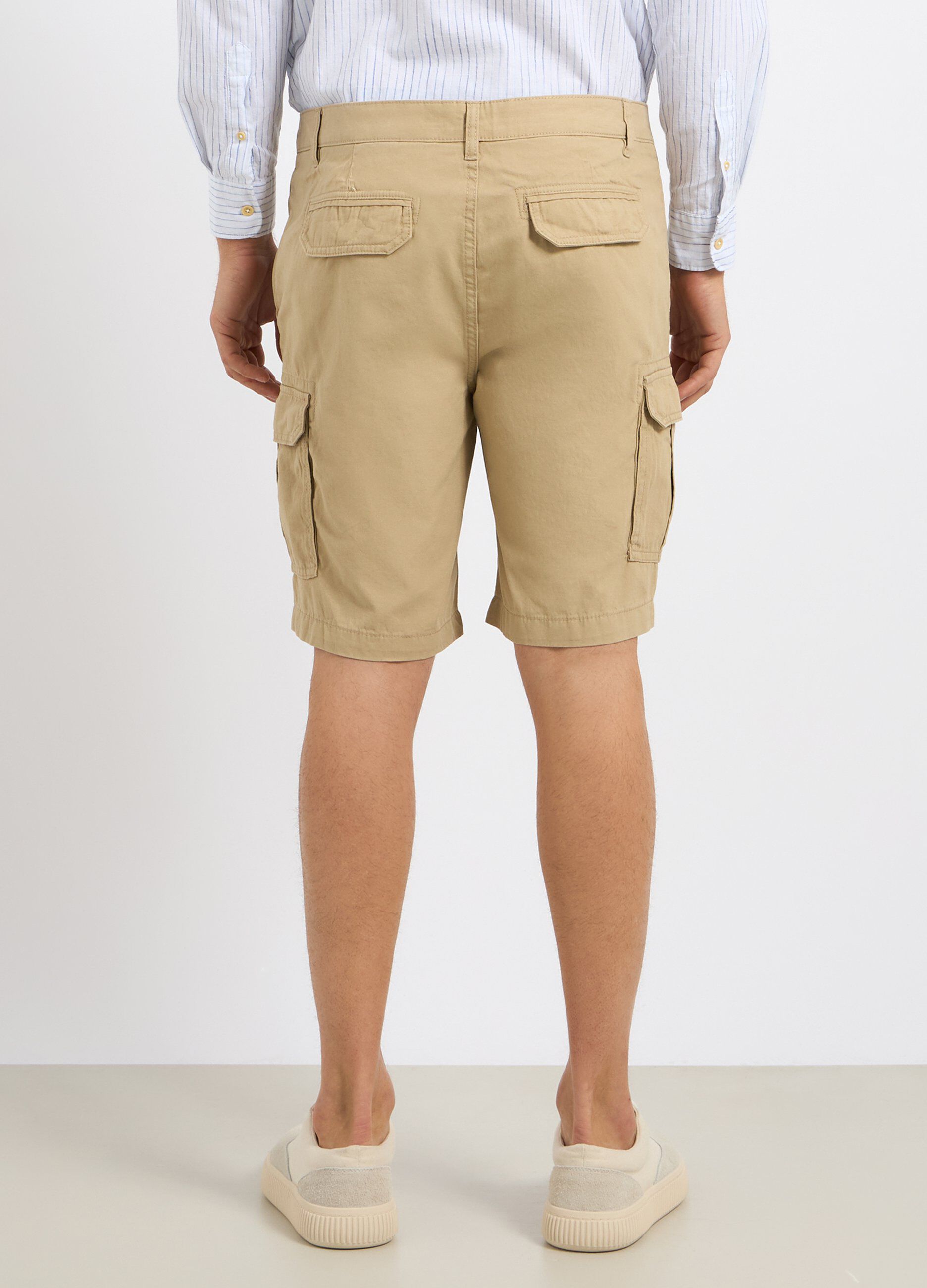 Bermuda cargo in puro cotone uomo_1