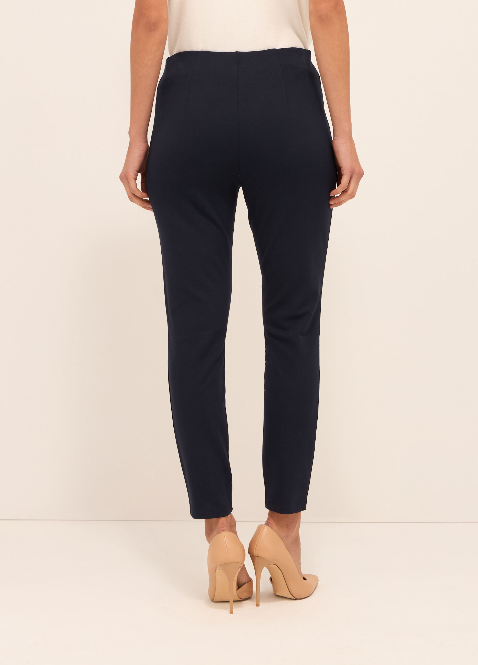 Leggings in punto milano donna_1