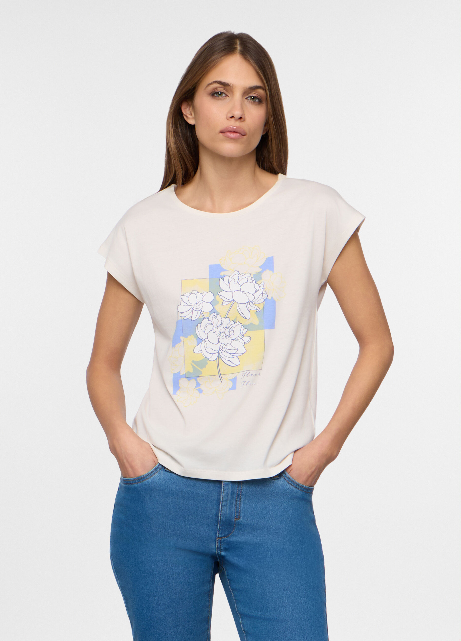 T-shirt girocollo donna_0