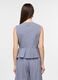 Top girocollo in popeline donna_1