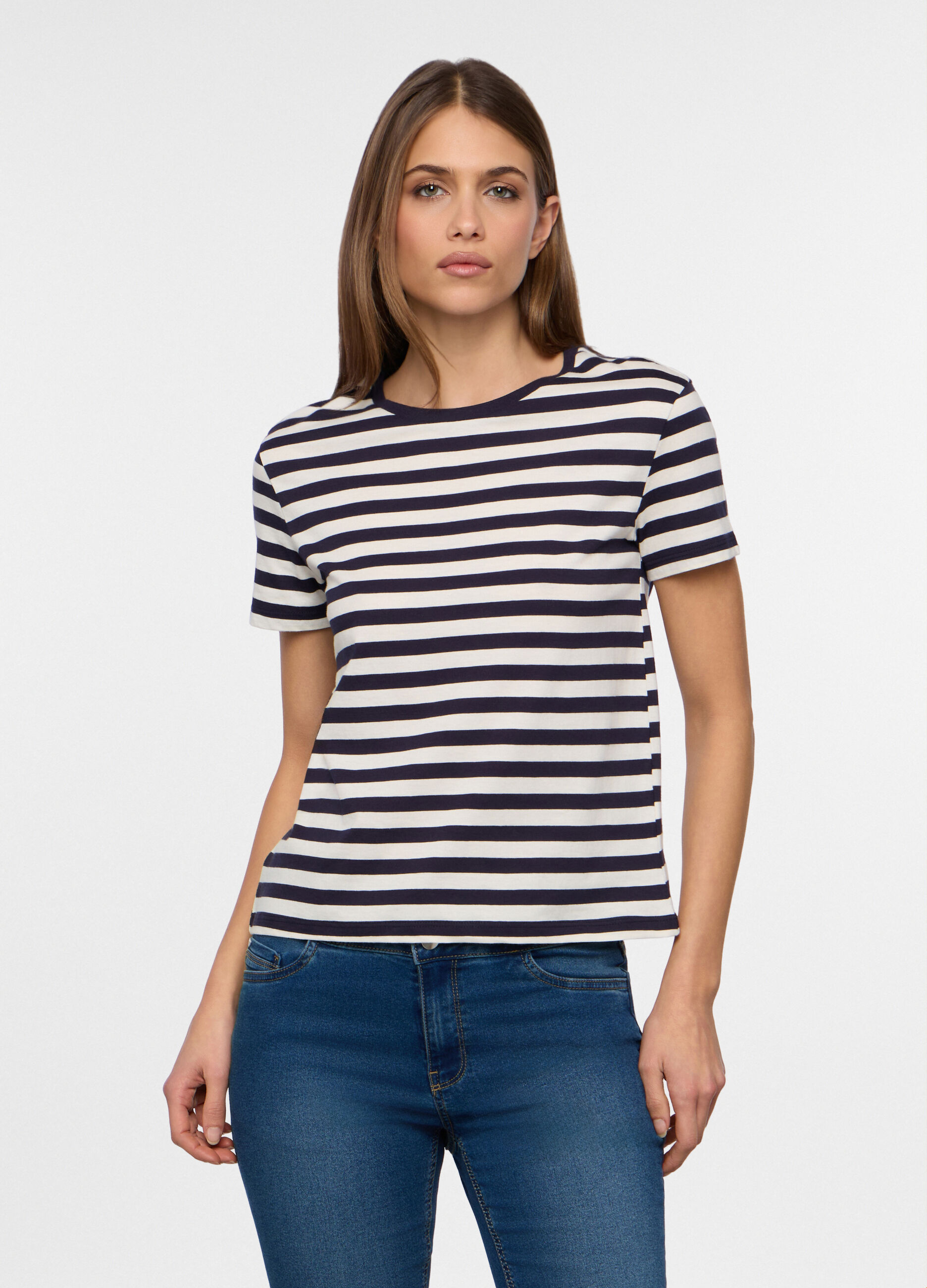 T-shirt girocollo donna_0