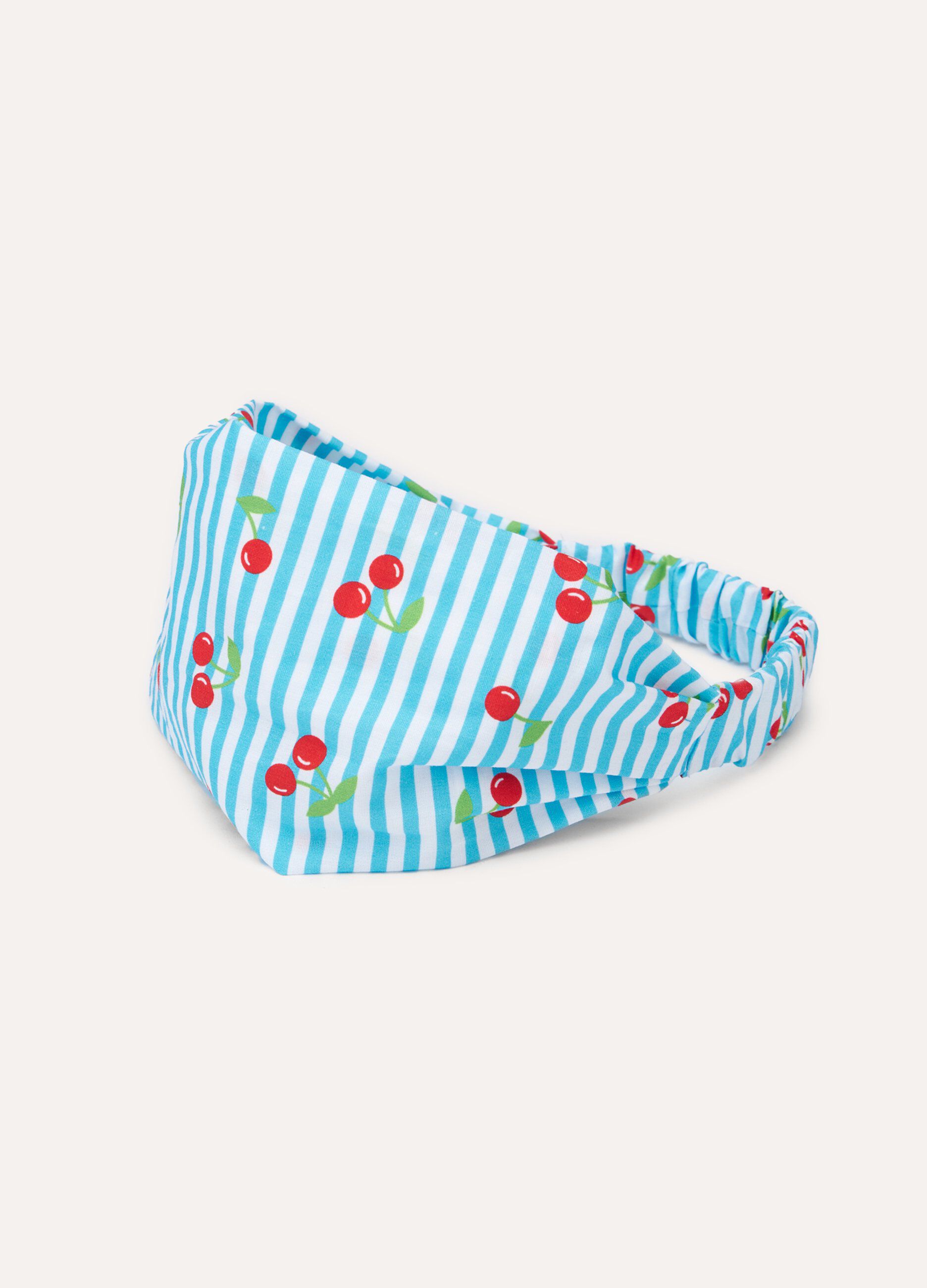 Bandana elasticata in puro cotone neonata_0
