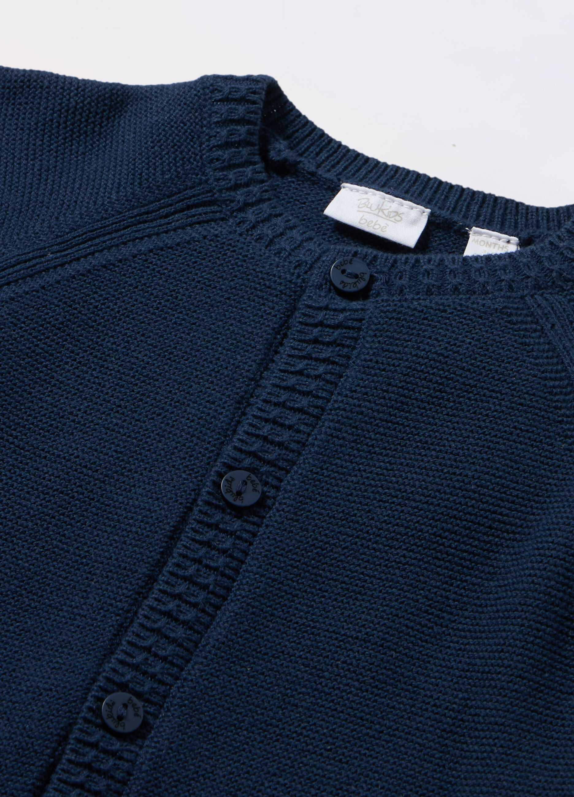 Cardigan tricot in puro cotone neonato