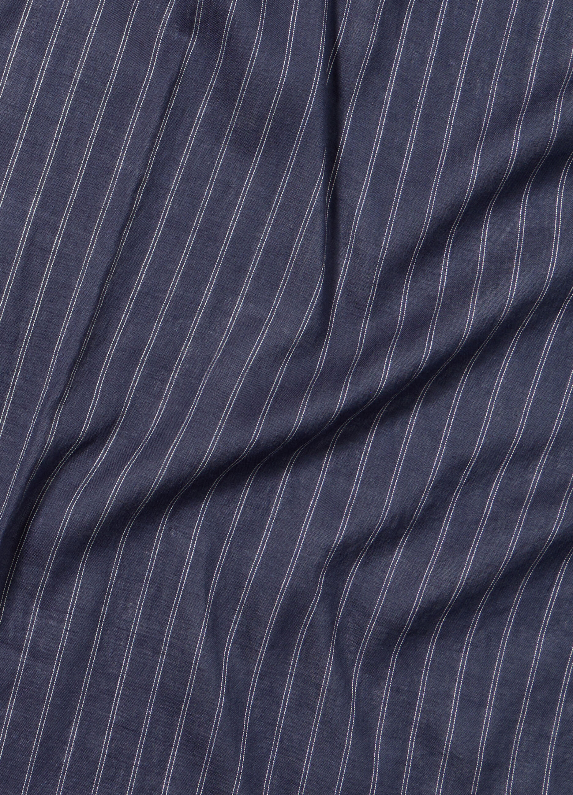 Sciarpa effetto gessato in cotone viscosa e lyocell uomo_1