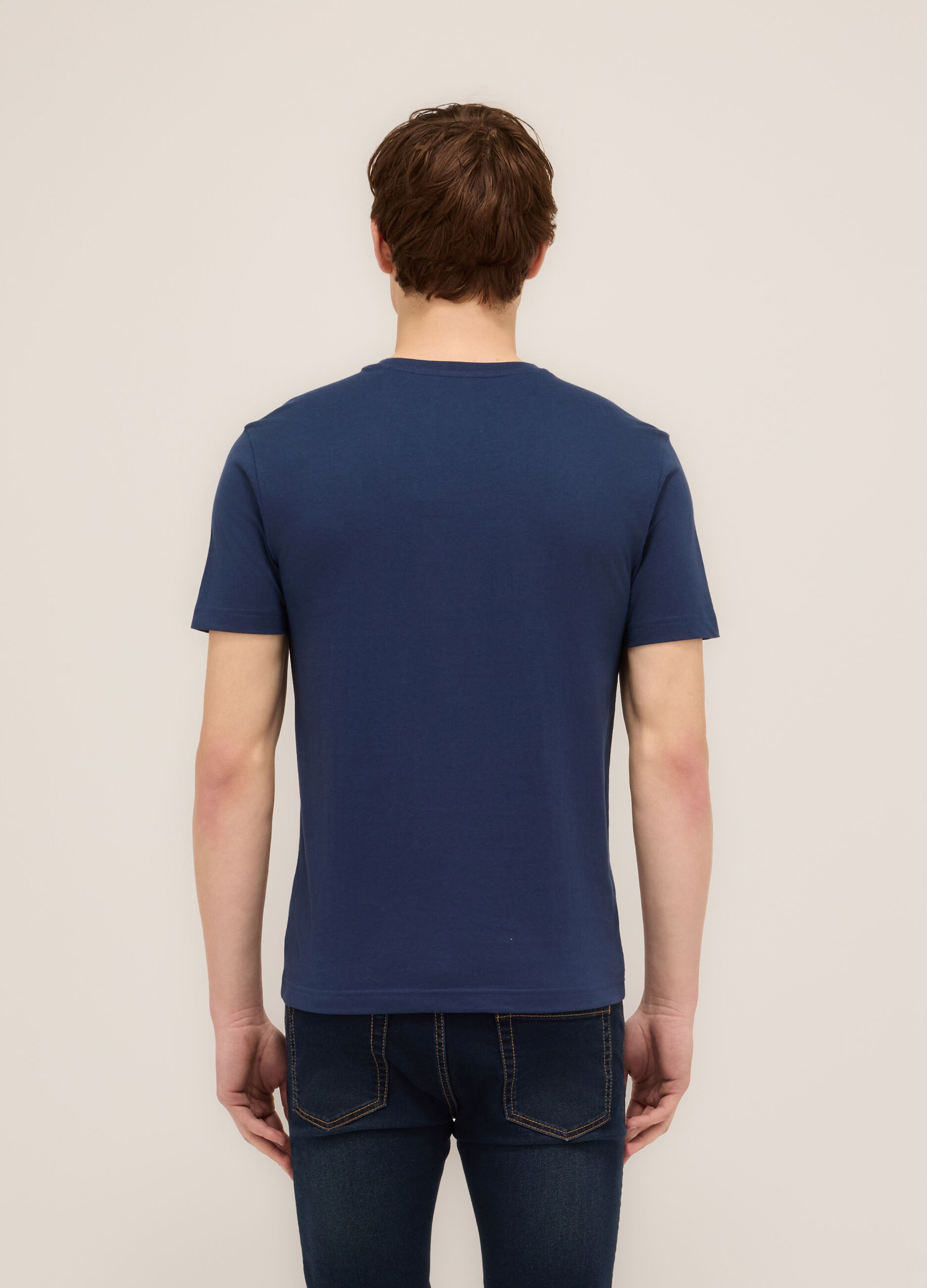 T-shirt girocollo stampa Harlem uomo_1