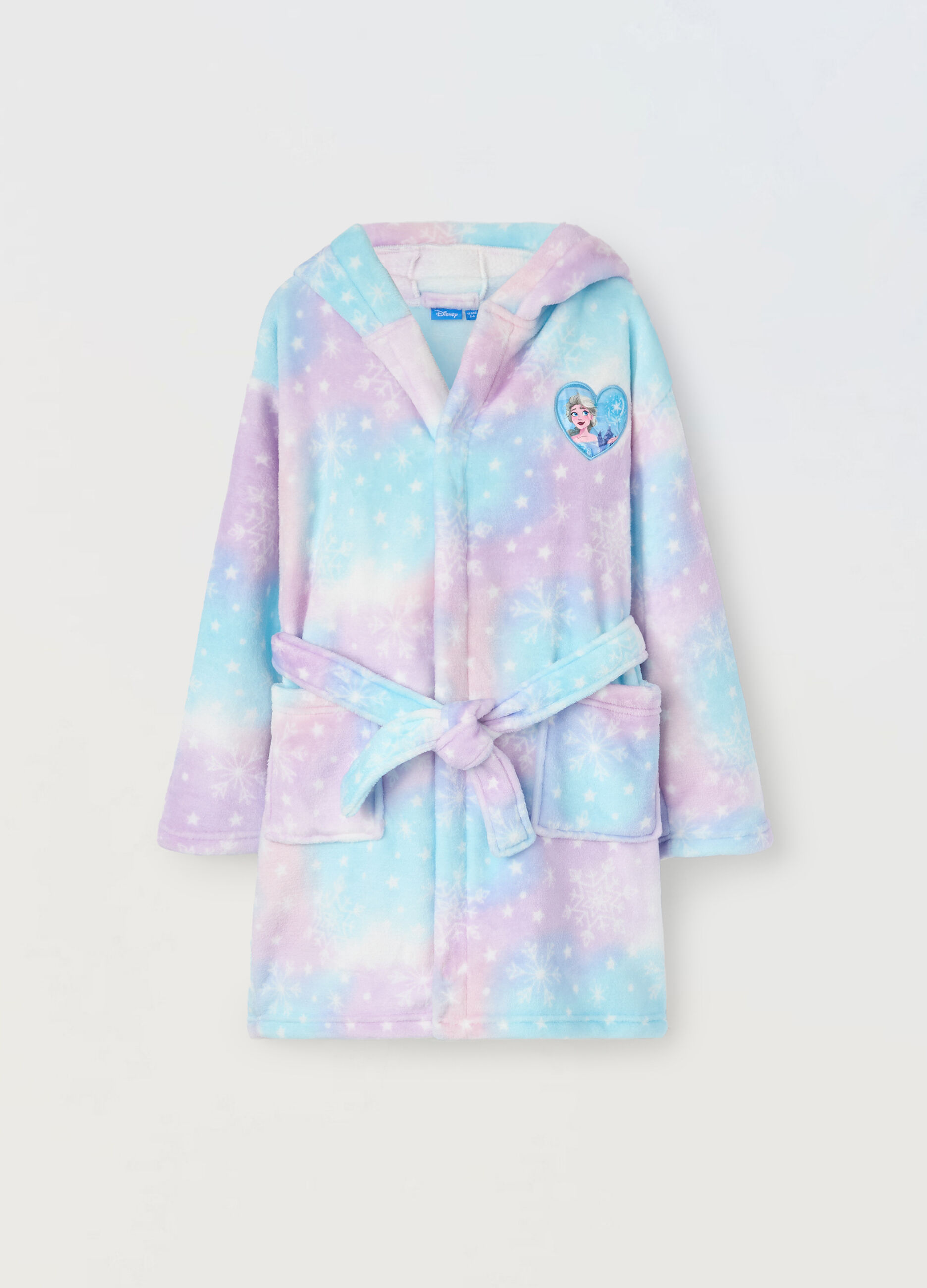 Vestaglia in coral fleece con cappuccio bambina_0