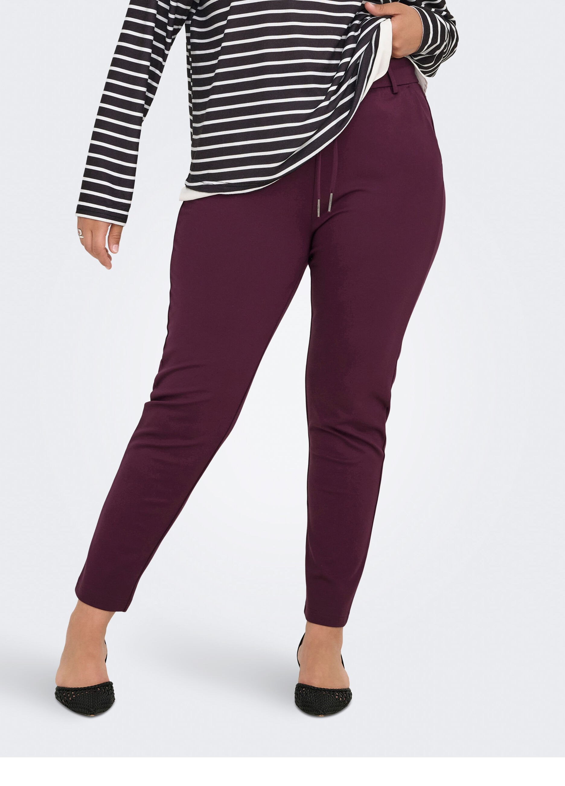 Pantaloni regular fit con coulisse_2