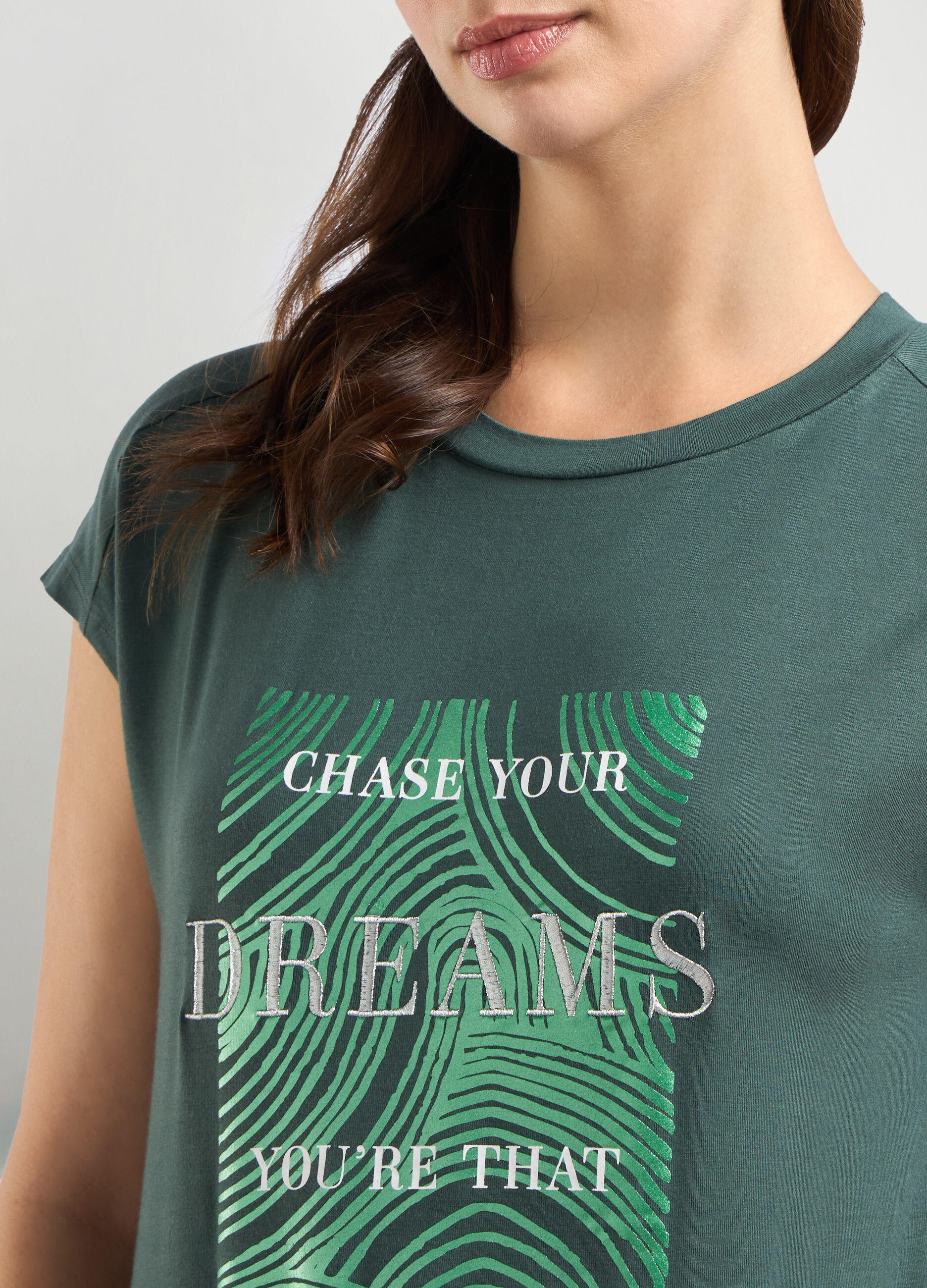 T-shirt in viscosa stretch donna_2