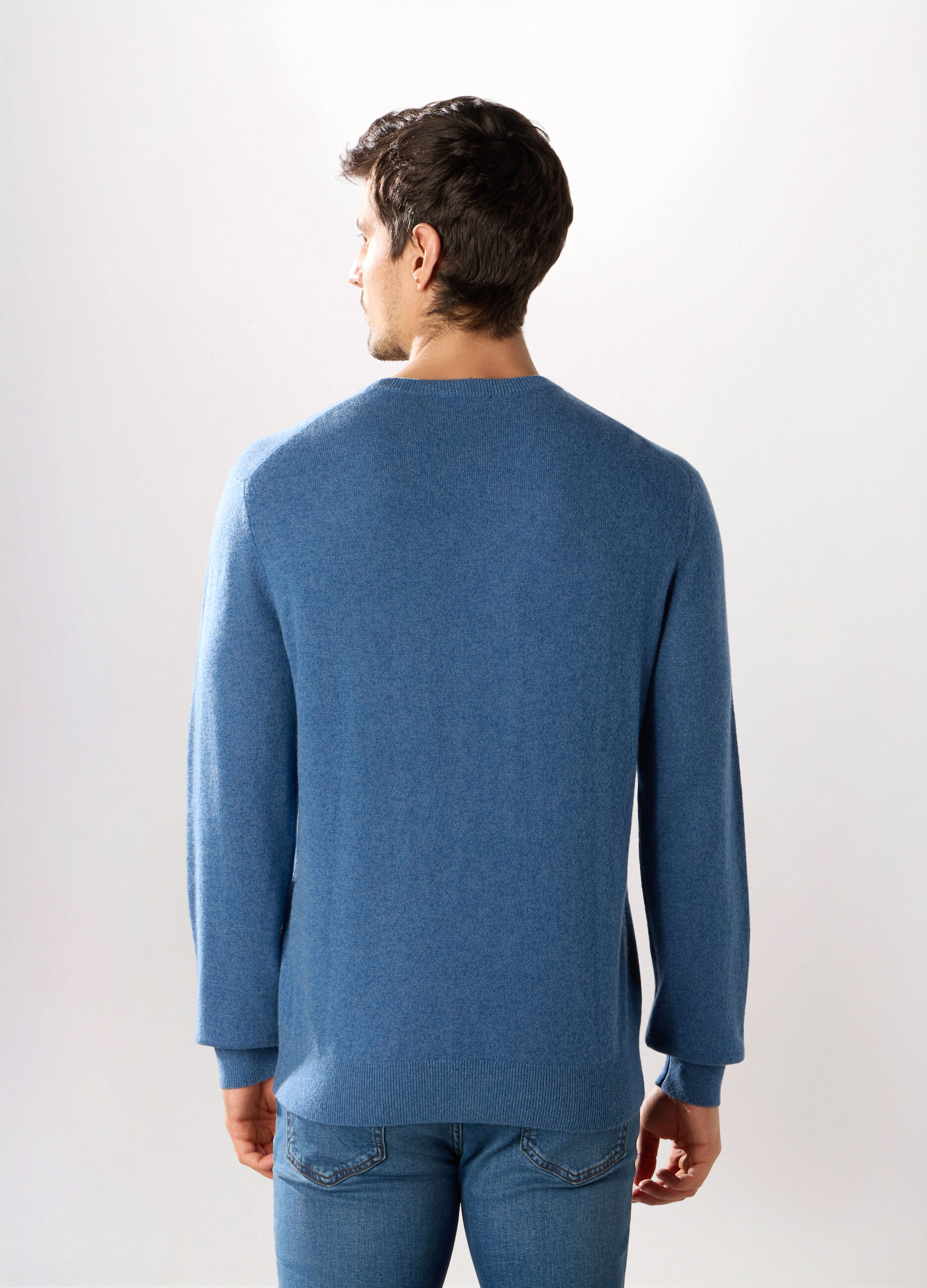 Maglione girocollo in cashmere uomo_1