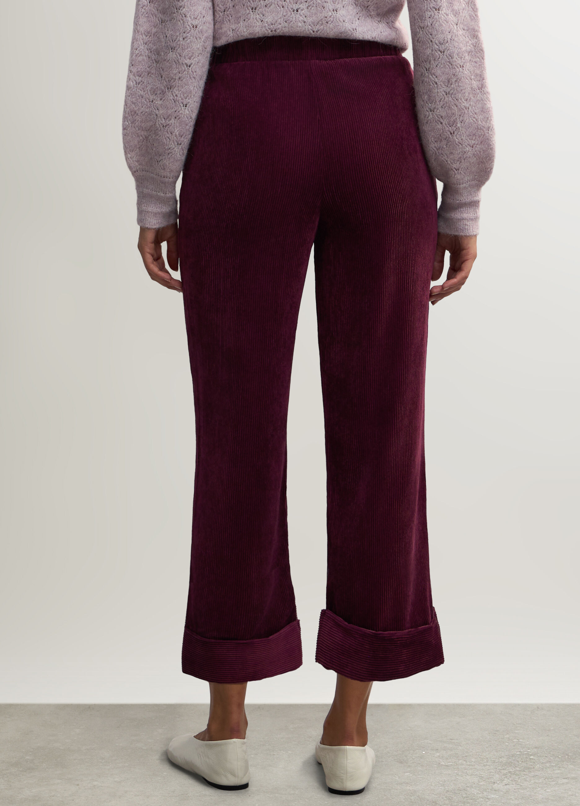 Pantaloni Straight Fit in velluto a coste donna_2