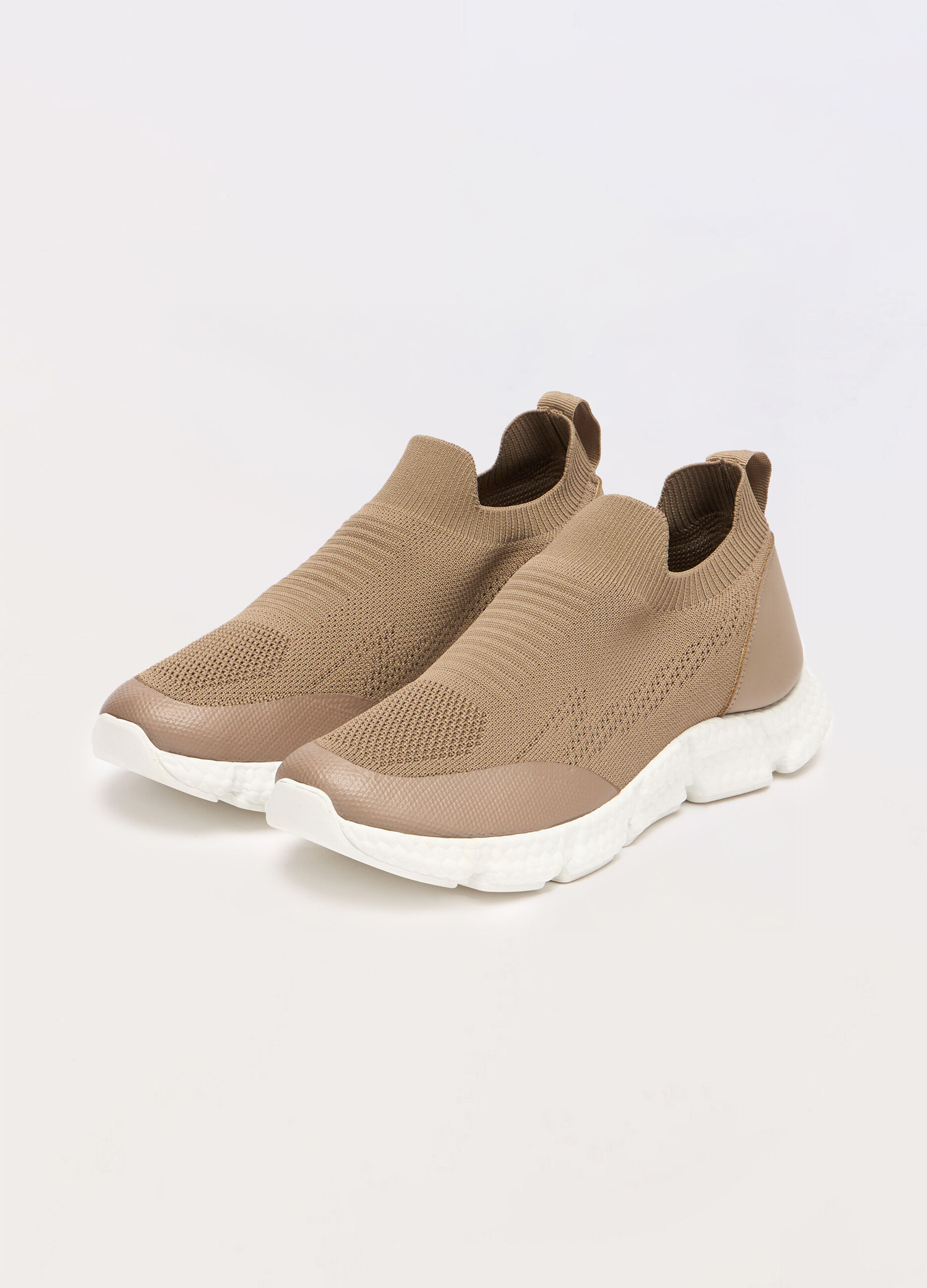 Sneaker slip-on in maglia uomo_1
