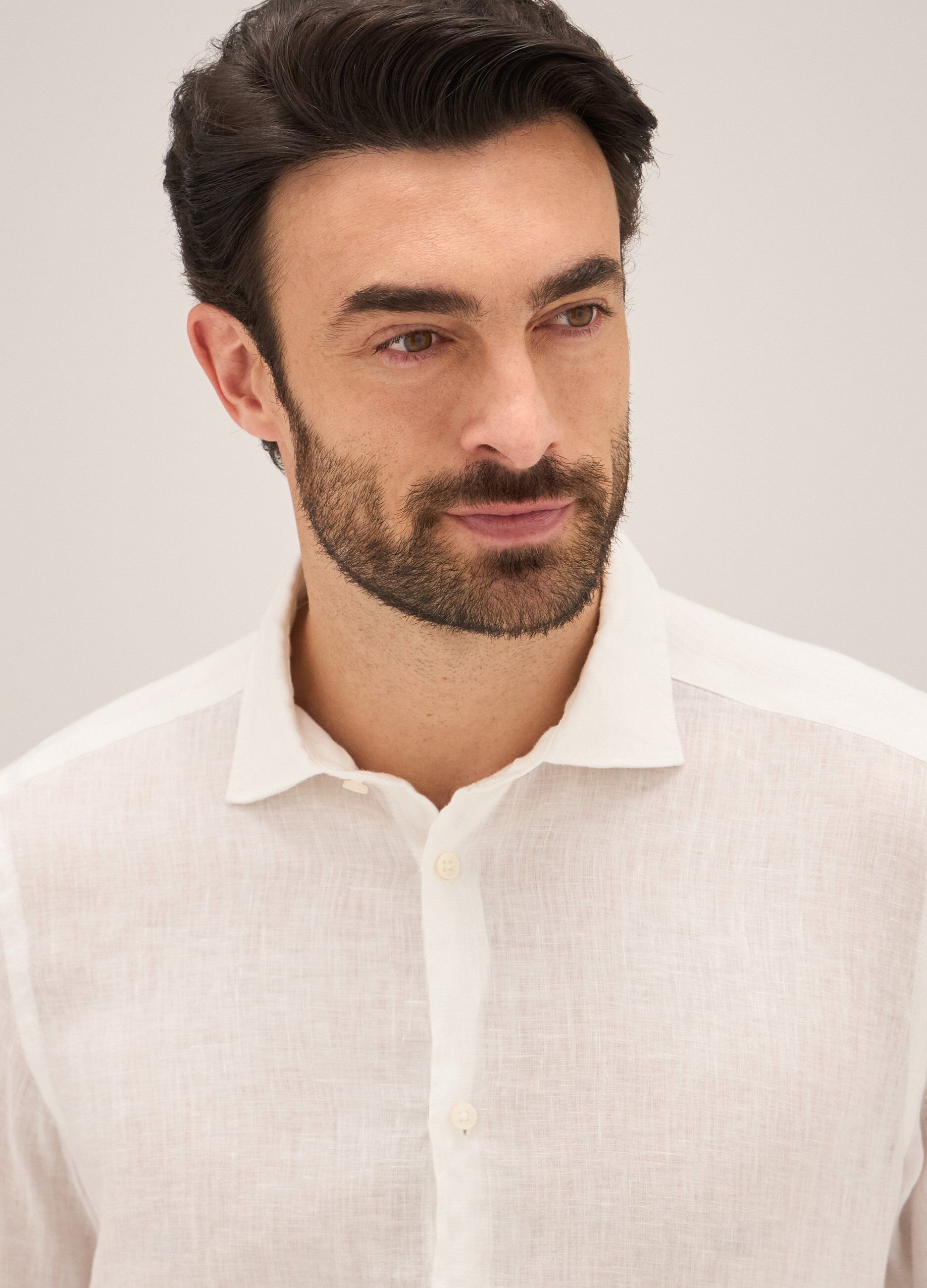 Camicia in puro lino Rumford uomo_2
