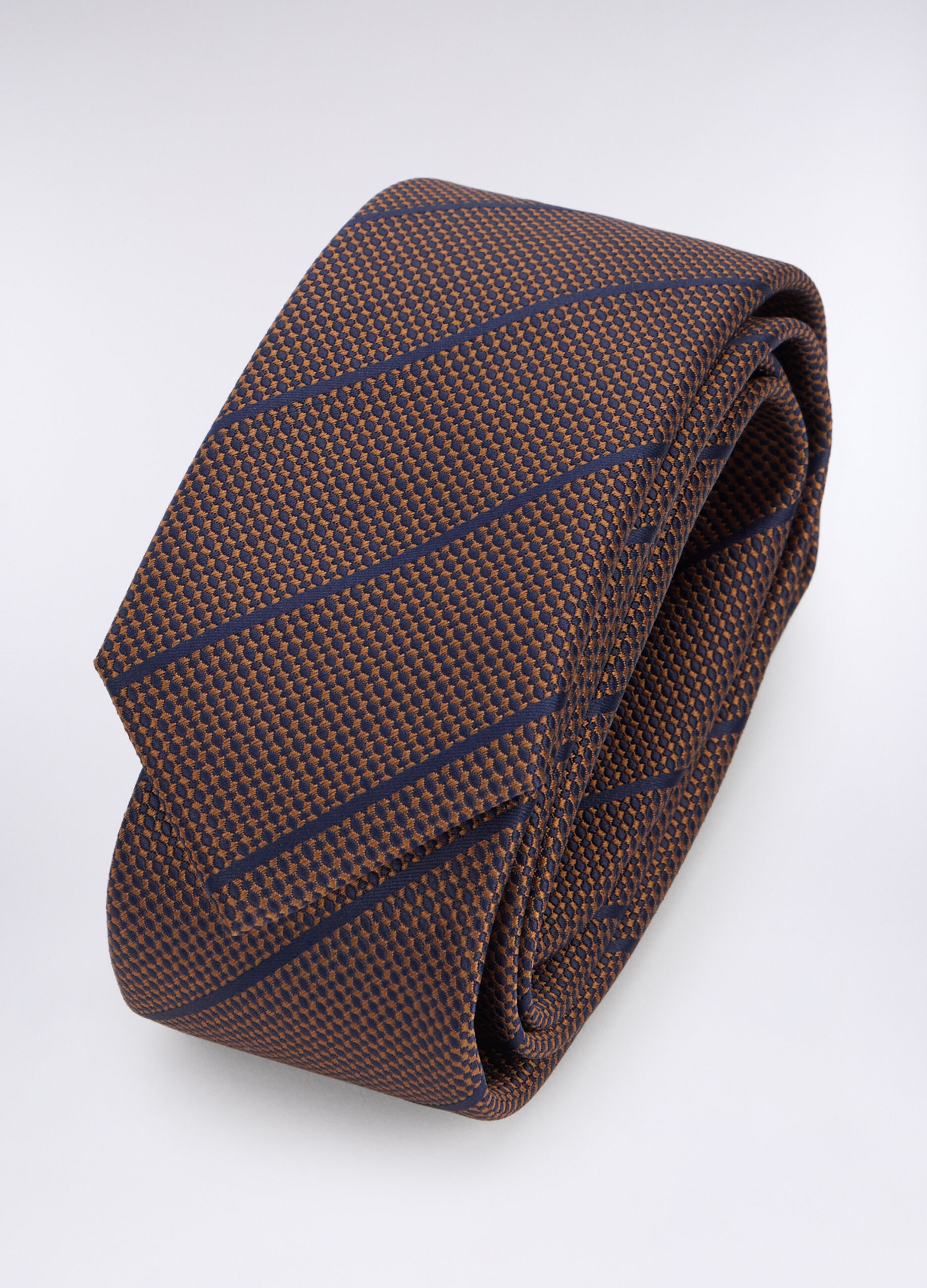 Cravatta slim con micromotivo uomo_1