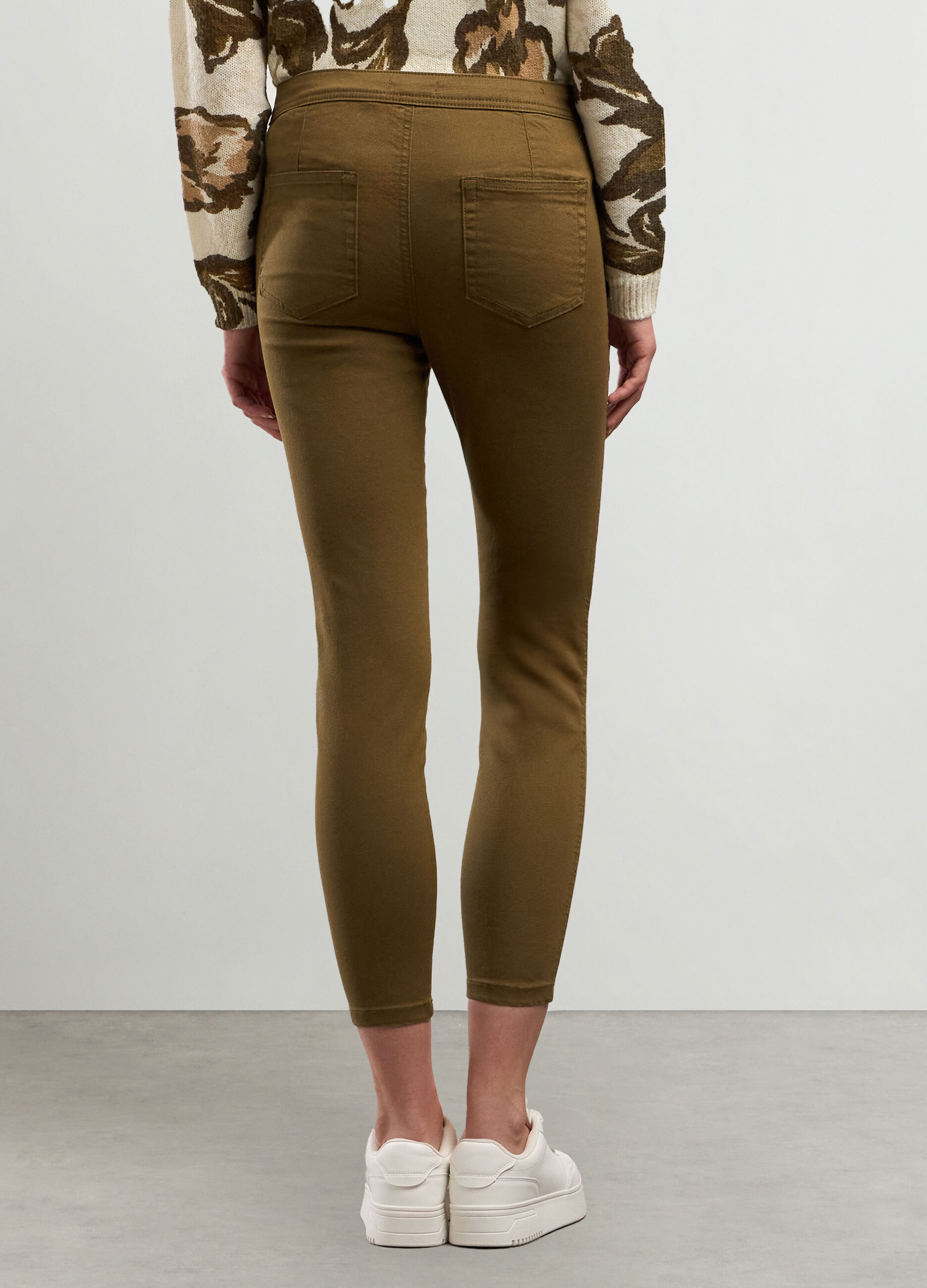 Treggings in misto cotone stretch donna_1