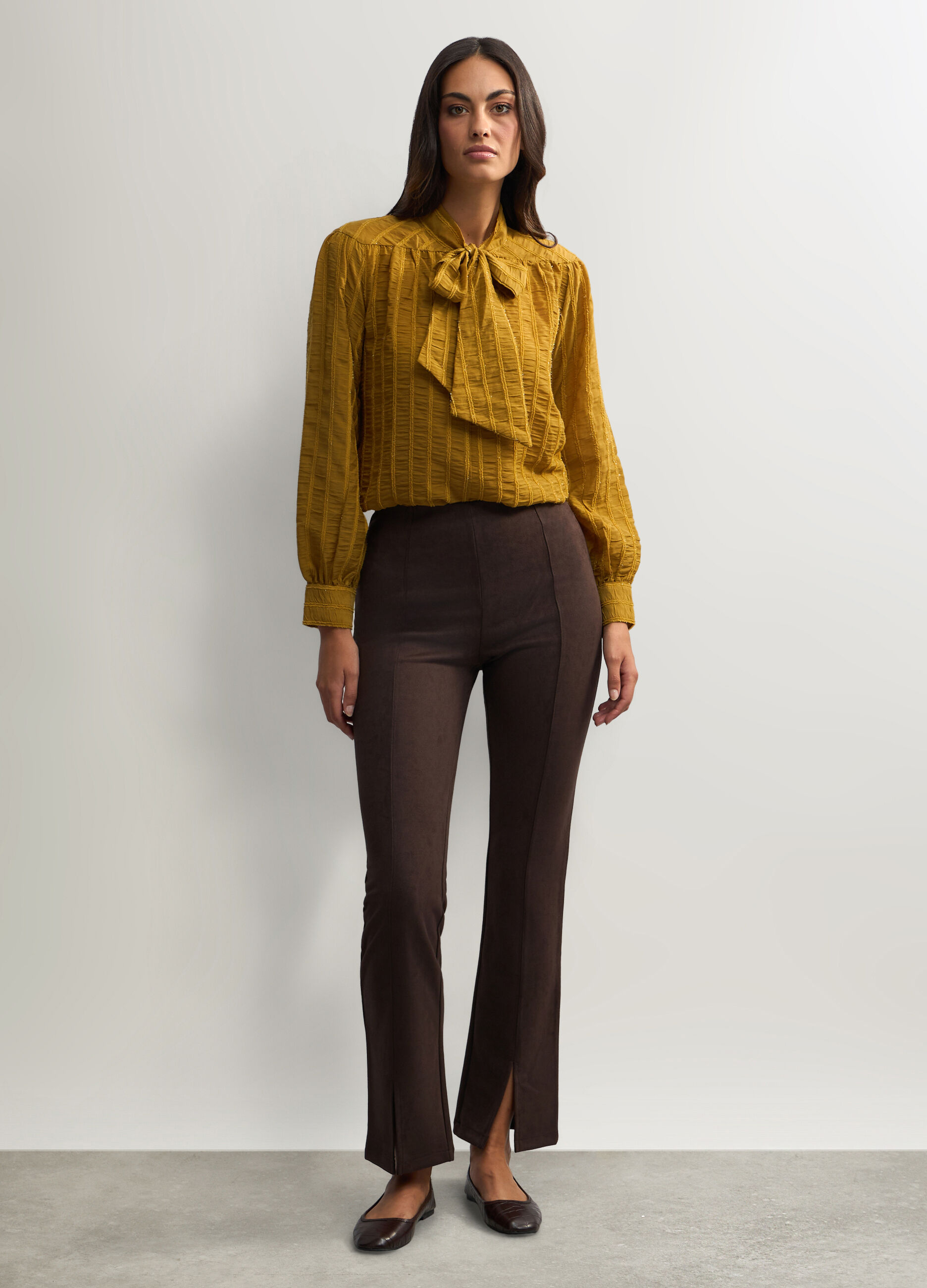 Pantaloni Flare Fit stretch donna_0