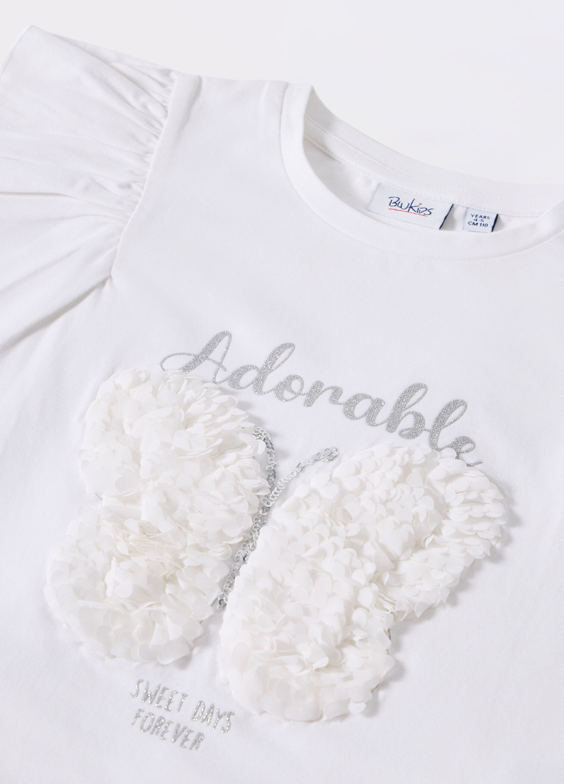 T-shirt in cotone stretch bambina_1