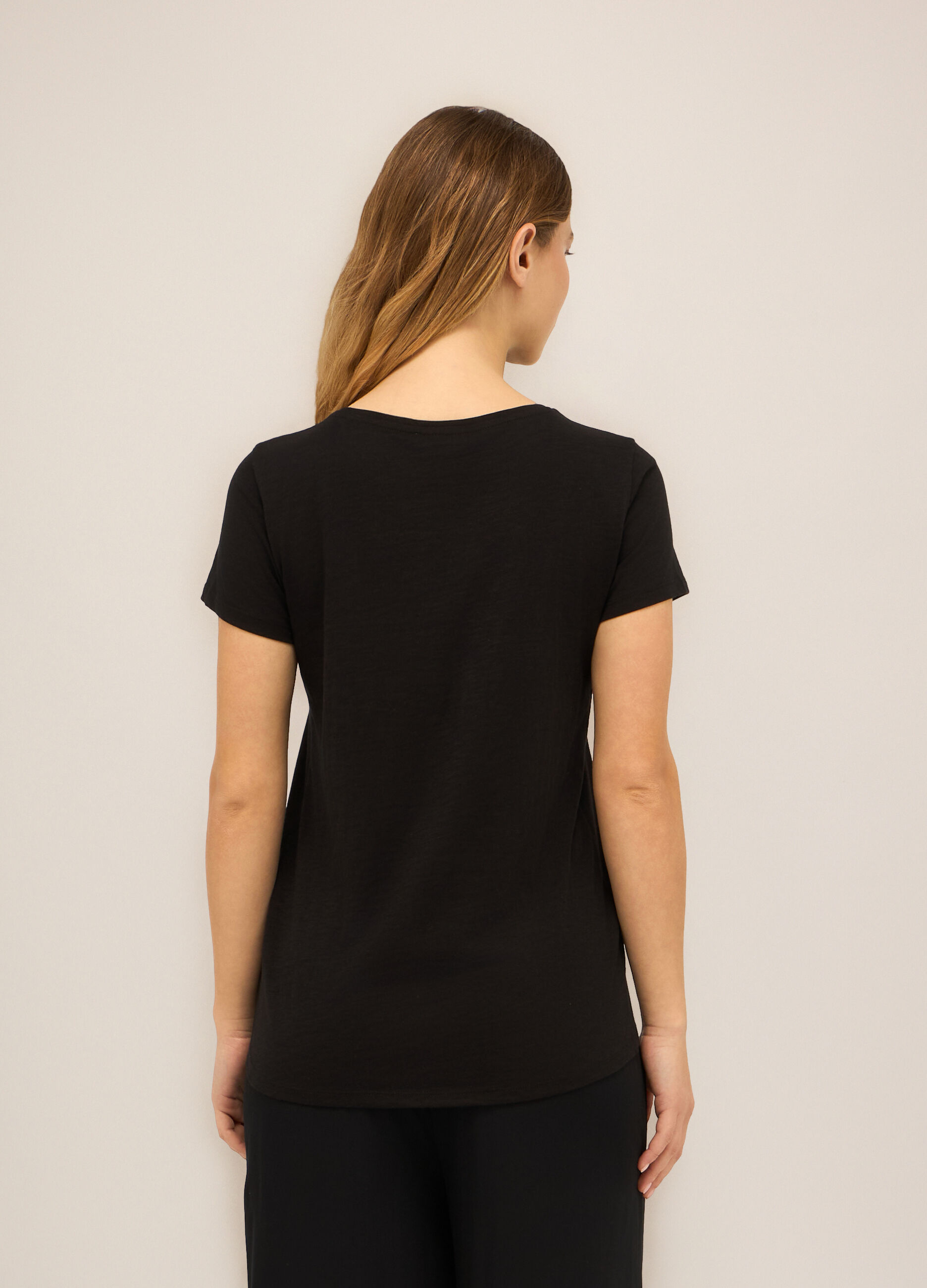 T-shirt in puro cotone donna_1