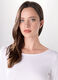 T-shirt in costina di puro cotone donna_2