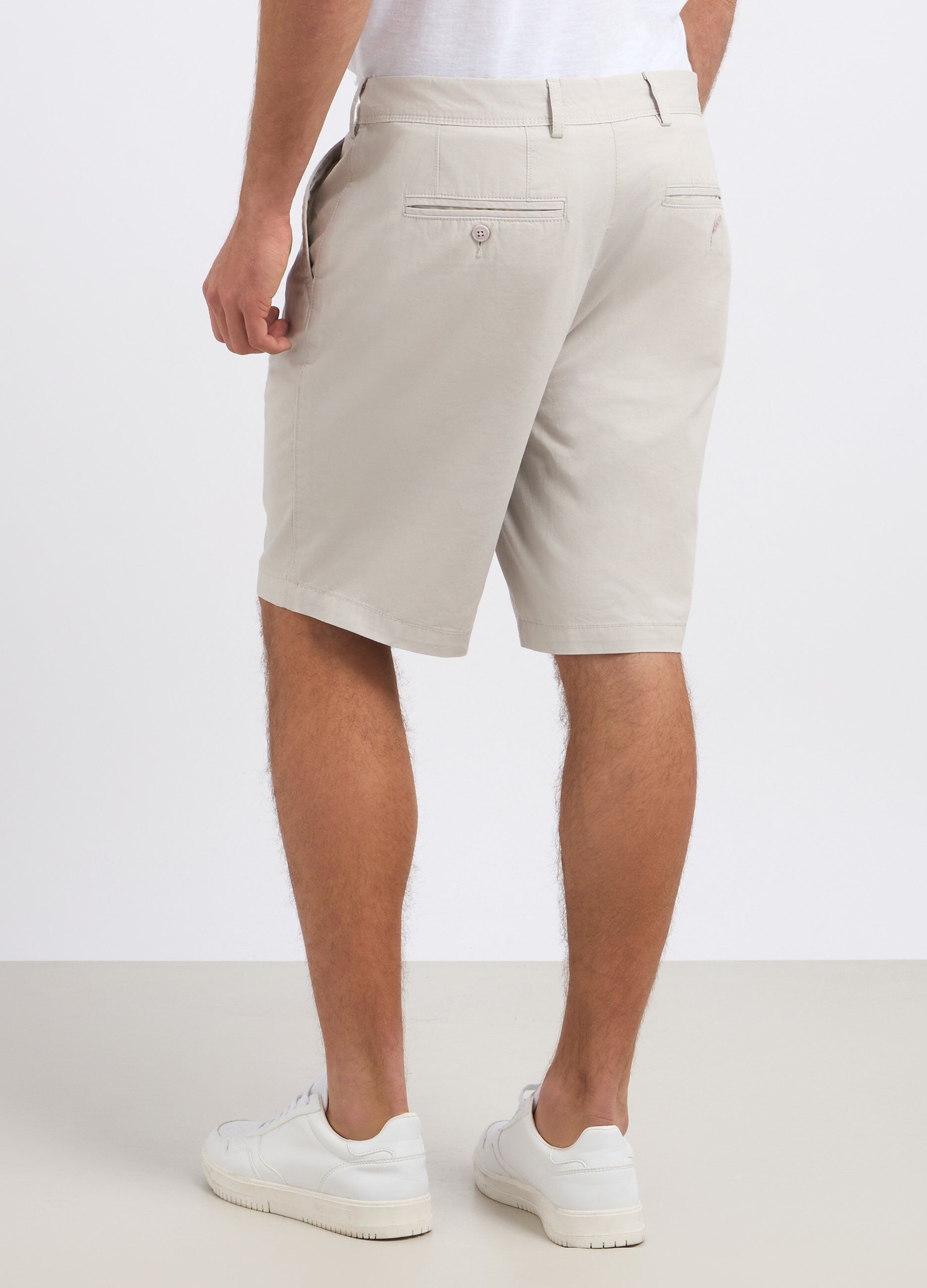 Shorts chino in puro cotone uomo_2