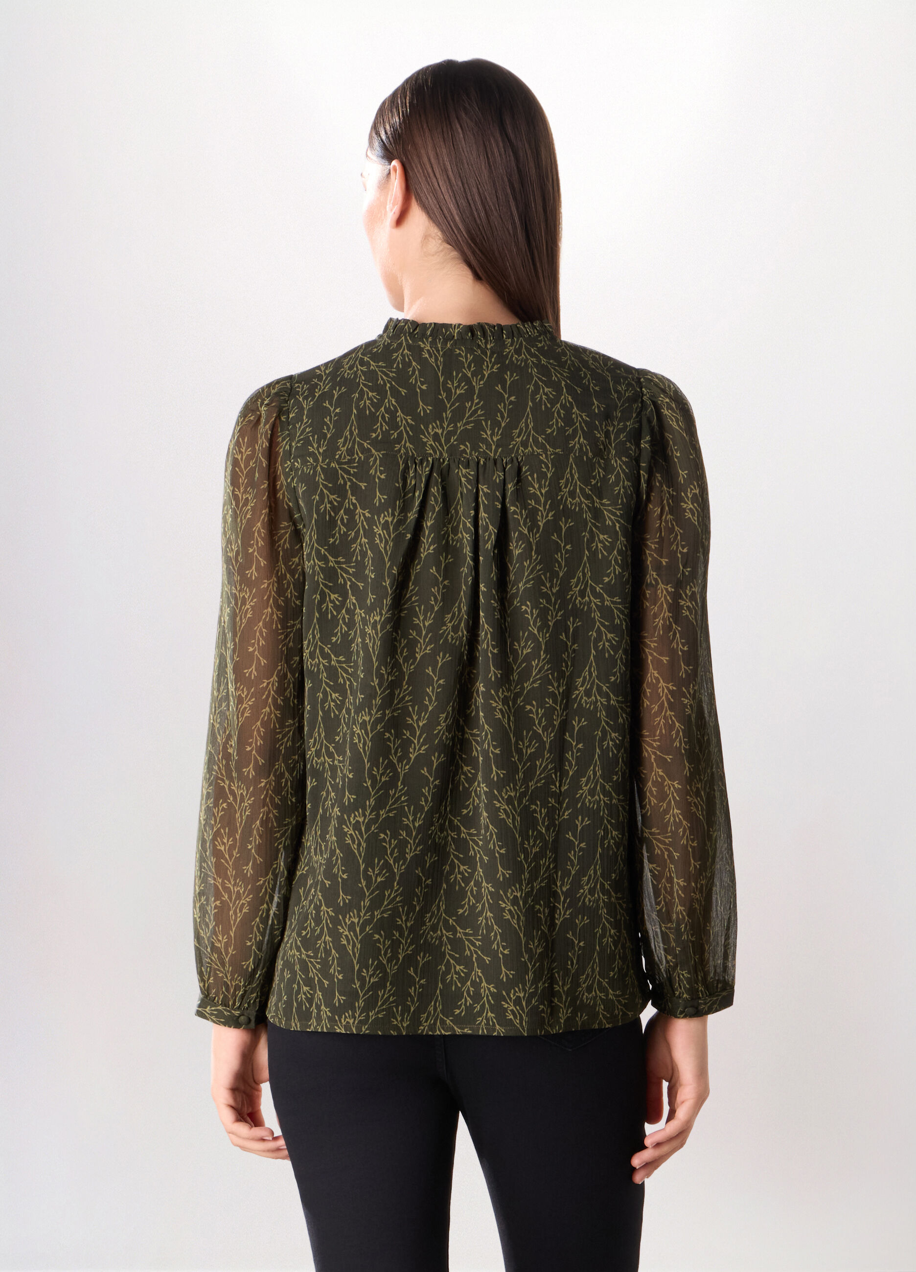 Blusa con stampa donna_1