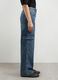 Pantaloni cargo in denim di puro cotone donna_2