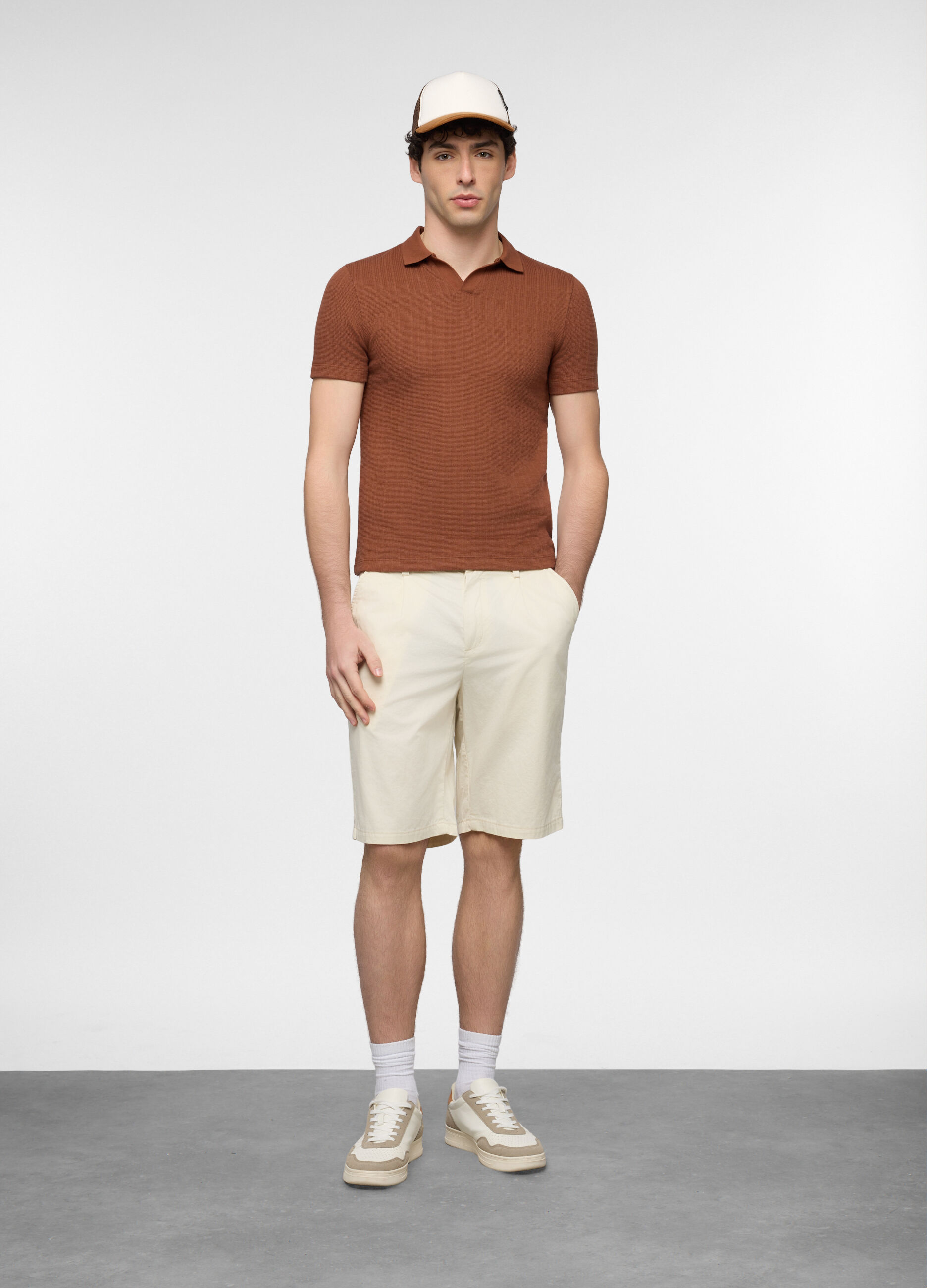 Bermuda relaxed fit in puro cotone uomo_0